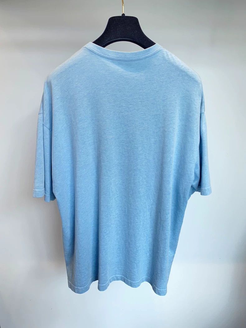 Balenciaga Balenciaga Sky blue lock logo short sleeve T-shirt 2504-Nex Size US M / EU 48-50 / 2 - 2 Thumbnail