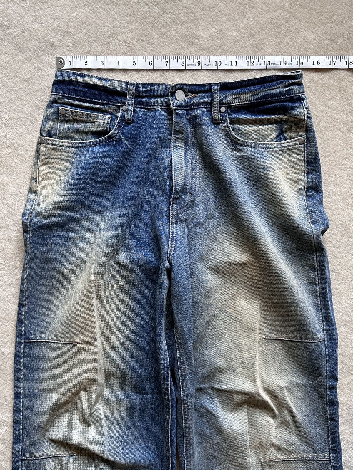 Vintage Dirty Blue Wash Straight Leg Denim — Martin Plan | US30 Size US 30 / EU 46 - 2 Thumbnail
