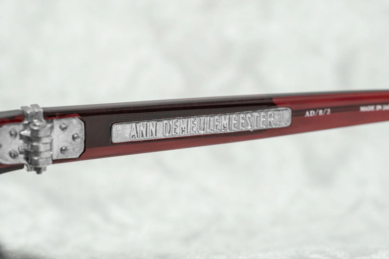 Ann Demeulemeester Ann Demeulemeester Sunglasses Oval Red Silver and Blue Size ONE SIZE - 9 Thumbnail
