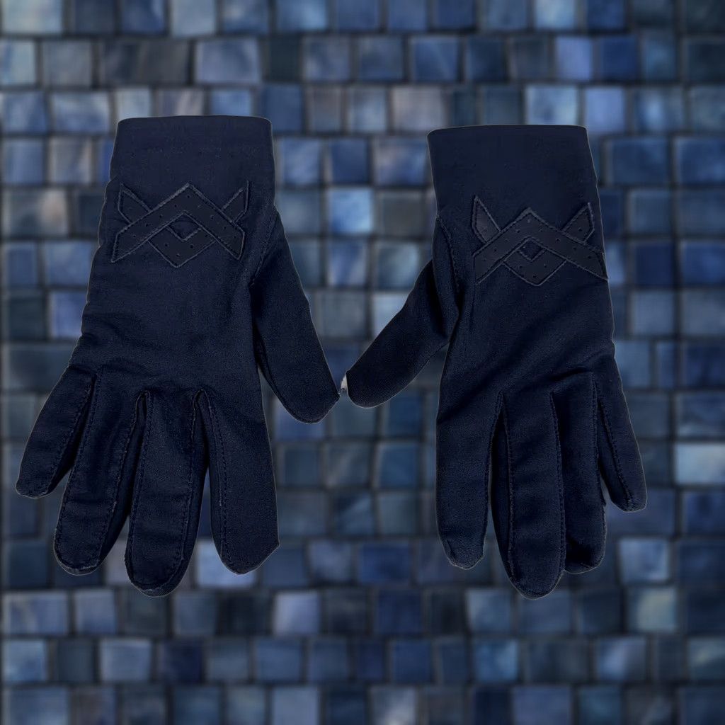 Vintage Vintage Berkshire Nylon Spandex Palm Grip Gloves Blue Lightweight Womens One Size Winter Size ONE SIZE - 1 Thumbnail