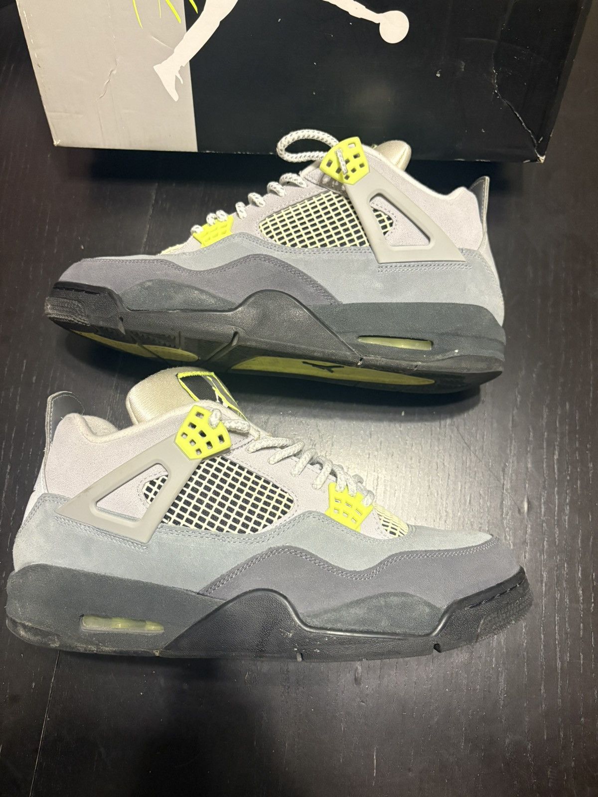 Jordan Brand Air Jordan 4 Retro SE “Cool Grey / Volt” Size US 11.5 / EU 44-45 - 1 Thumbnail