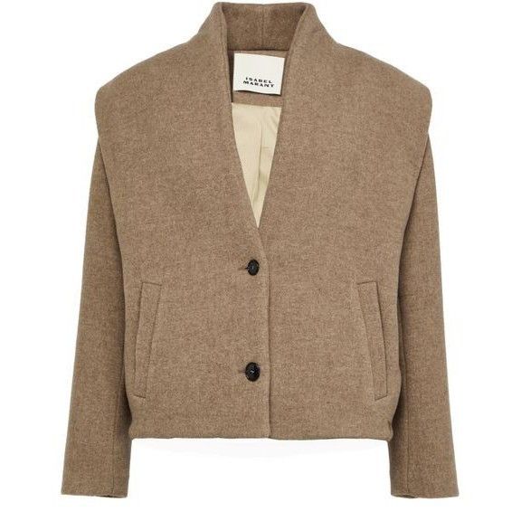 ISABEL MARANT Drogo Brown Wool Jacket New & Authentic (Women