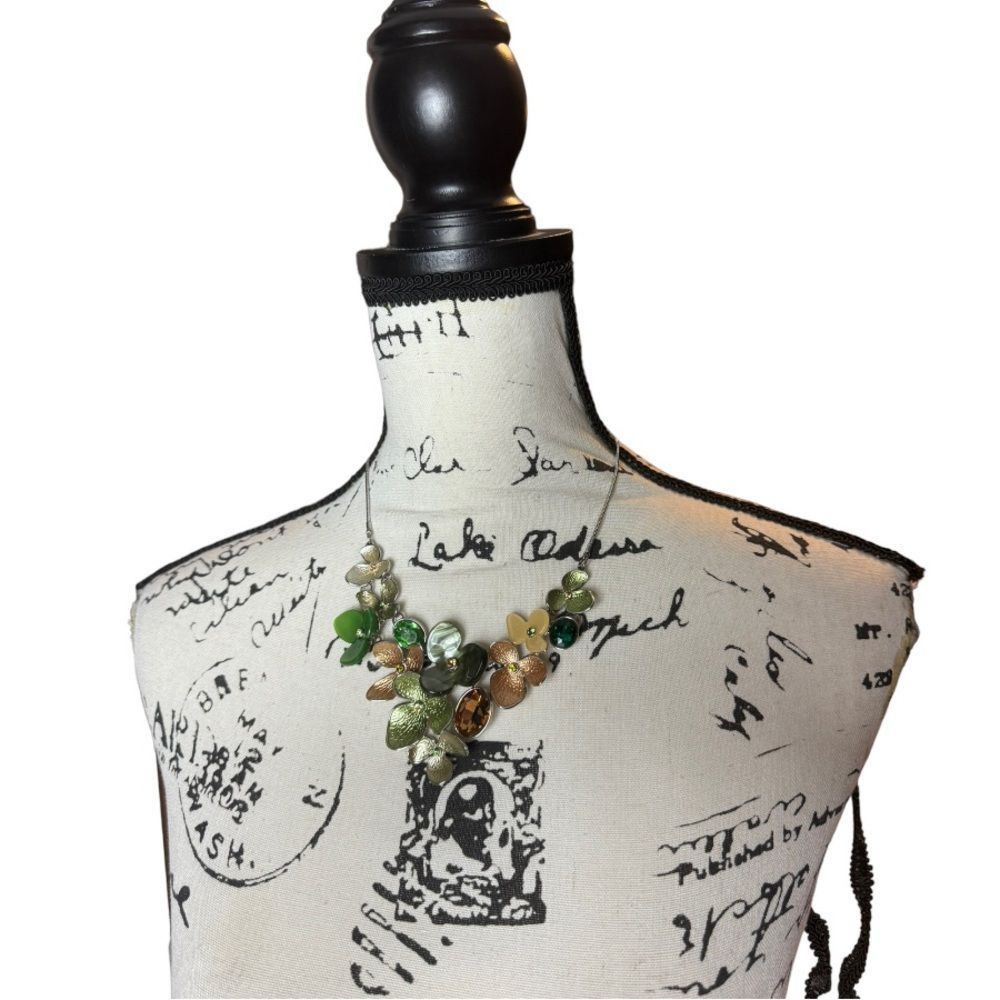 Other Floral statement necklace Size ONE SIZE - 2 Thumbnail