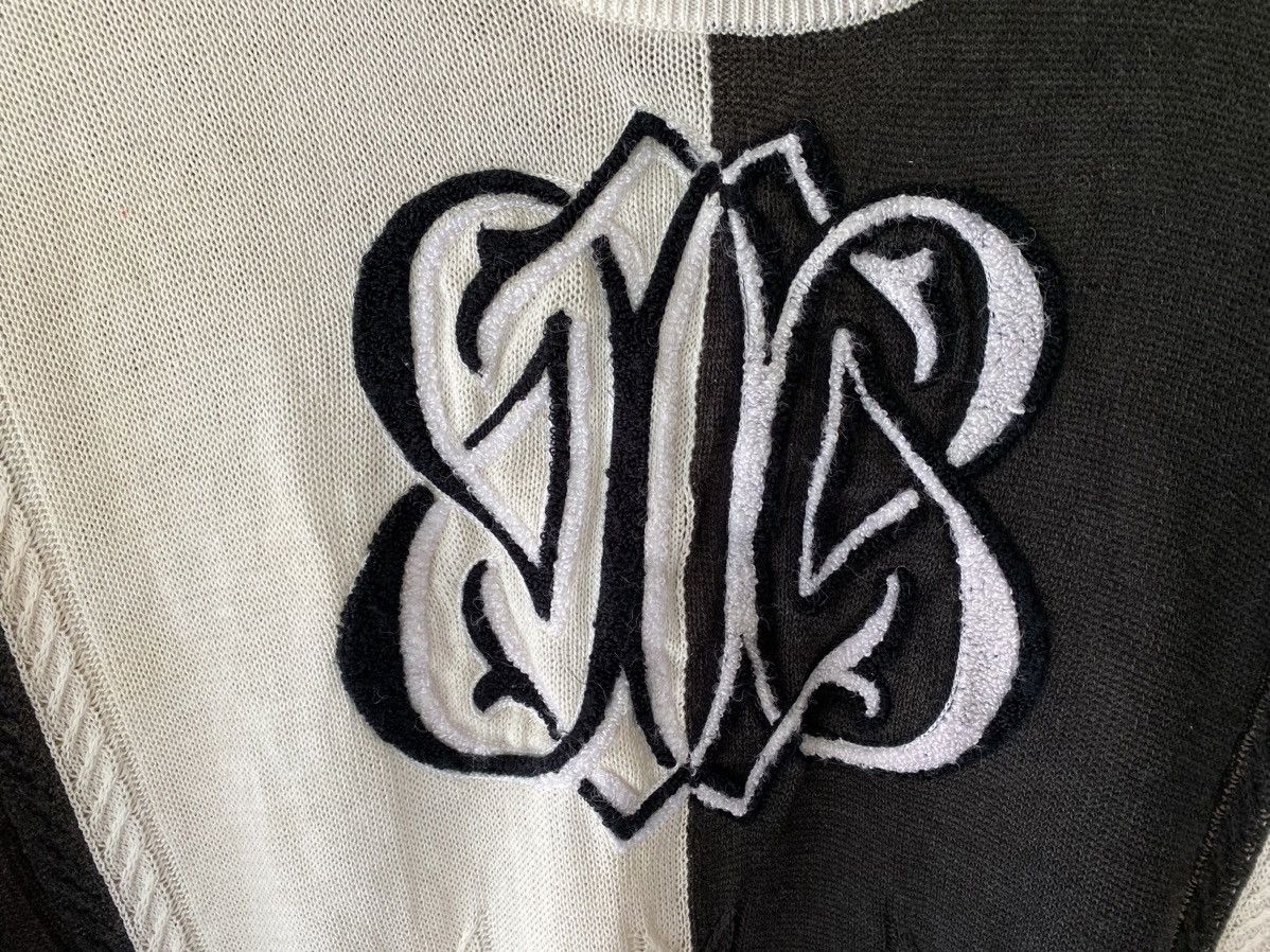 Balenciaga 🔥1990s Balenciaga Black and White Knit big logo Size US L / EU 52-54 / 3 - 5 Thumbnail