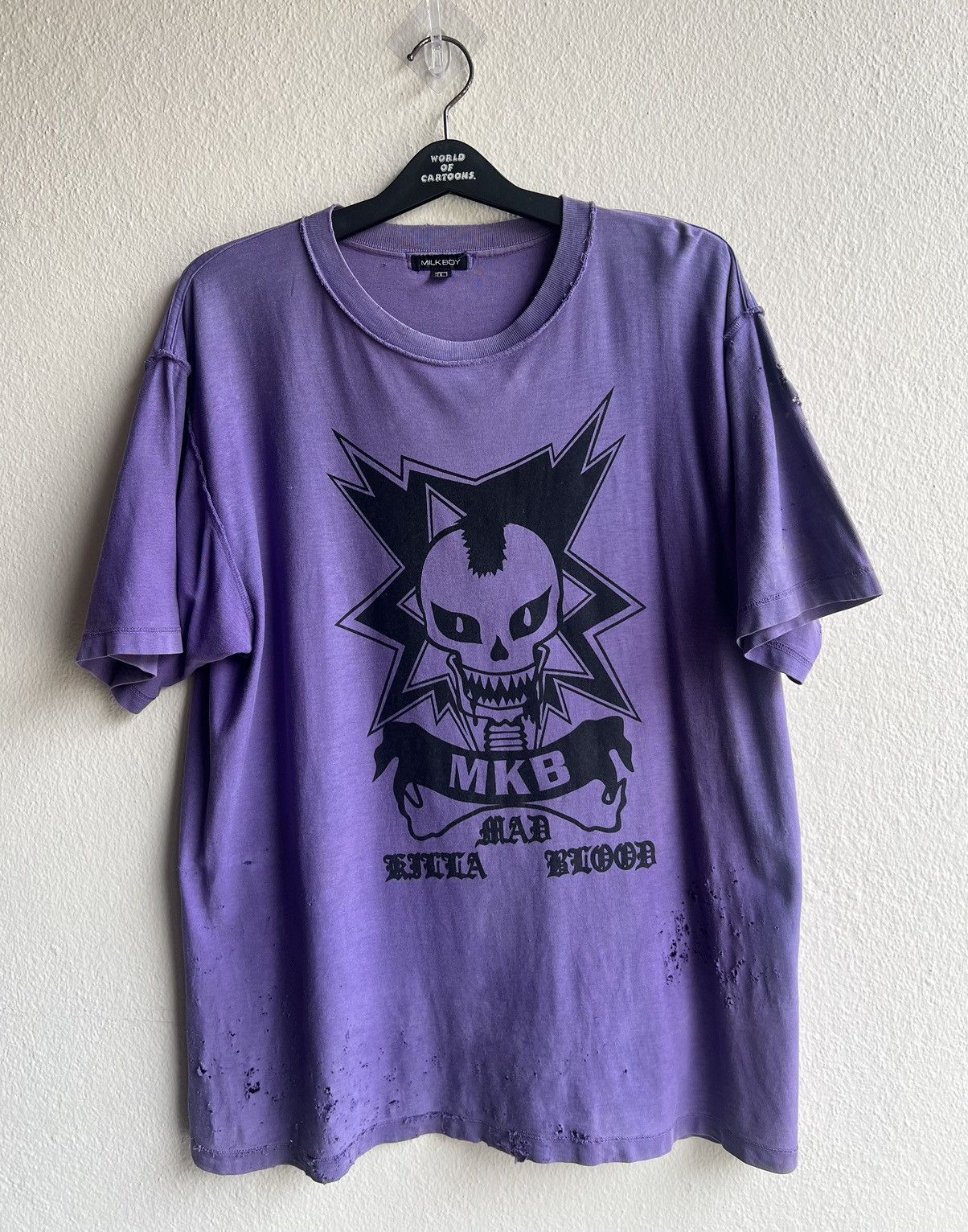 20471120 Trashed Vintage MilkBoy Japan Mad Killa Blood Faded Tees Size US L / EU 52-54 / 3 - 23 Thumbnail