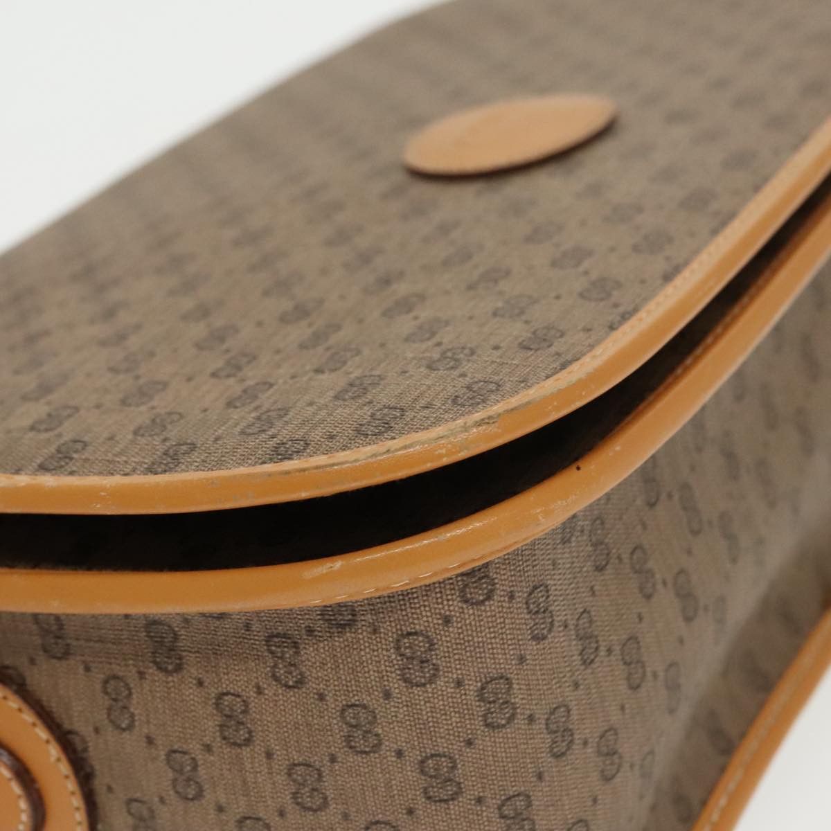Gucci GUCCI Micro GG Supreme Shoulder Bag Pvc Beige Gold 001 104 Size ONE SIZE - 10 Thumbnail
