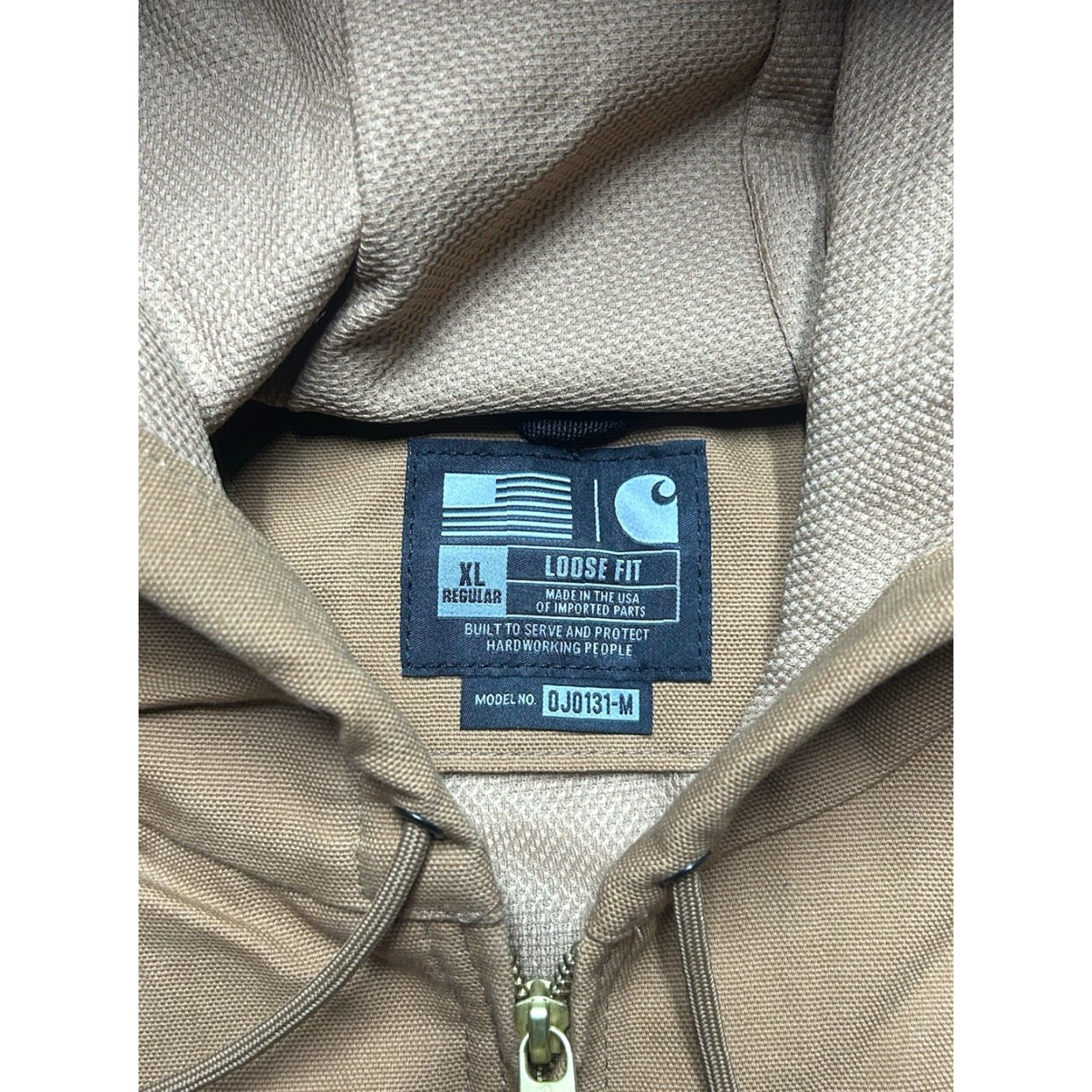 Carhartt Carhartt Jacket Duck Canvas Hooded Work J131 BRN Thermal Lined Brown Men’s XL Size US XL / EU 56 / 4 - 3 Thumbnail
