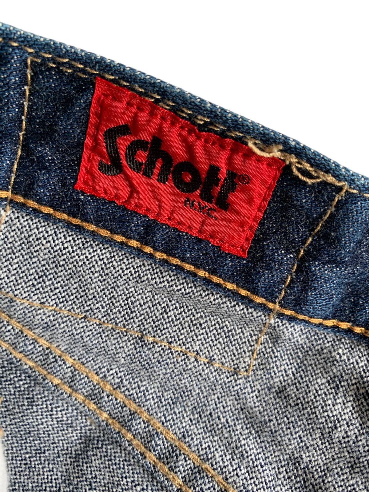 Schott VINTAGE SCHOTT SELVEDGE BUCKLE BACK JAPANESE DENIM Size US 32 / EU 48 - 18 Thumbnail