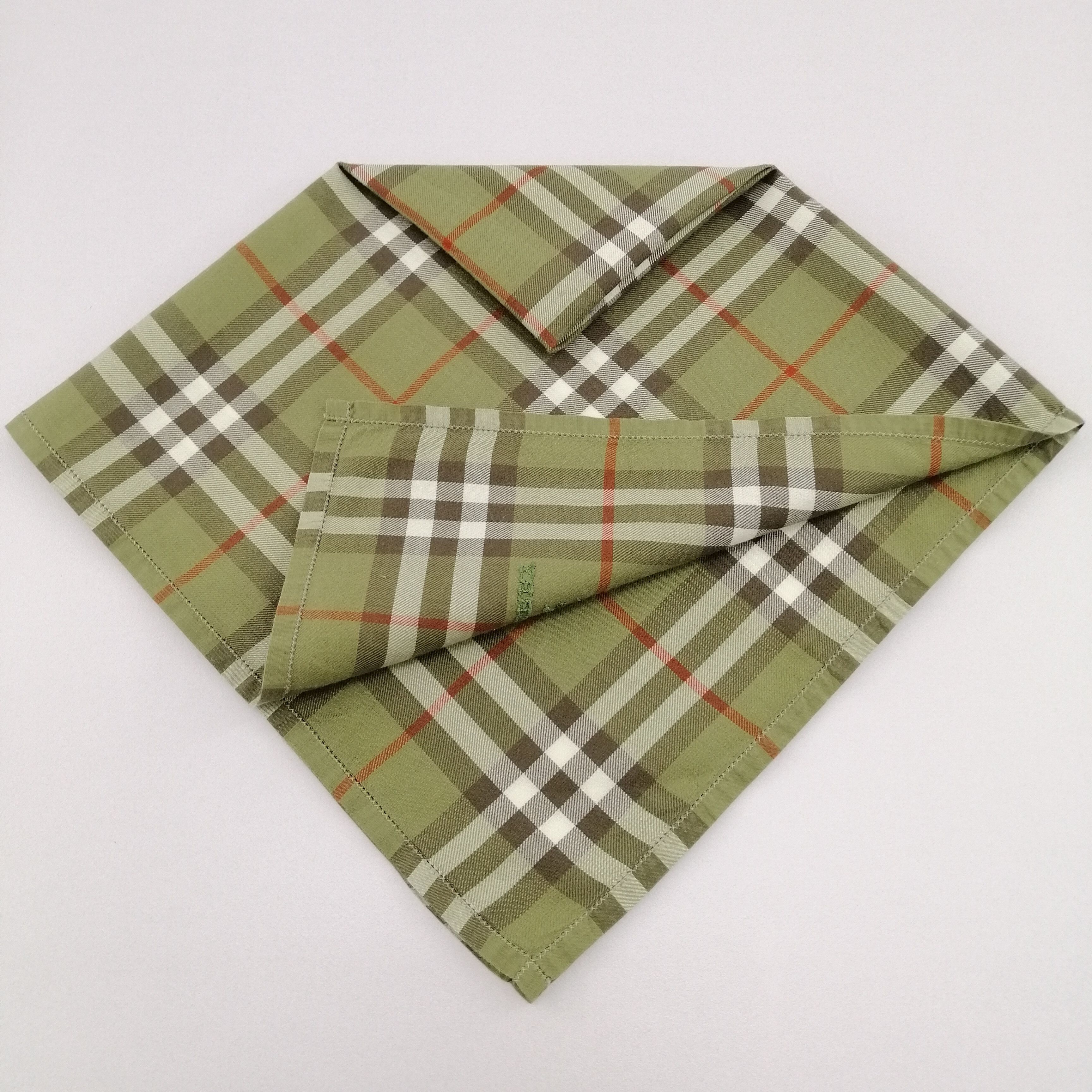 Burberry × Vintage Burberry Handkerchief/Neckerchief/Bandana-KD3147 Size ONE SIZE - 3 Thumbnail