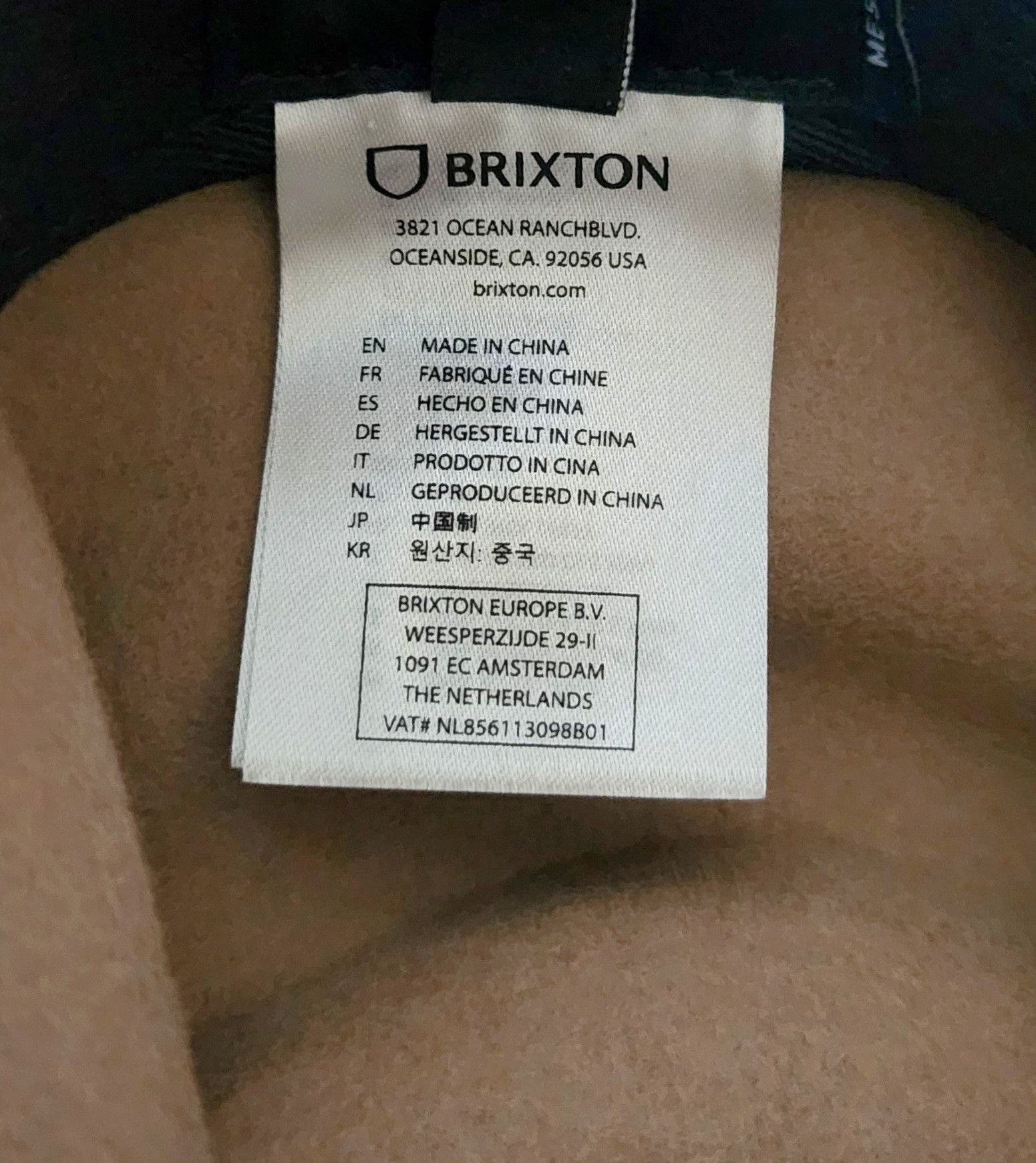 Brixton Brixton Messer Packable Fedora Sand Medium Brim Adult Unisex Size ONE SIZE - 12 Thumbnail