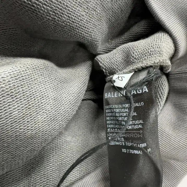 Balenciaga Balenciaga Gray Hooded Sweatshirt for Men. Size US XS / EU 42 / 0 - 4 Thumbnail
