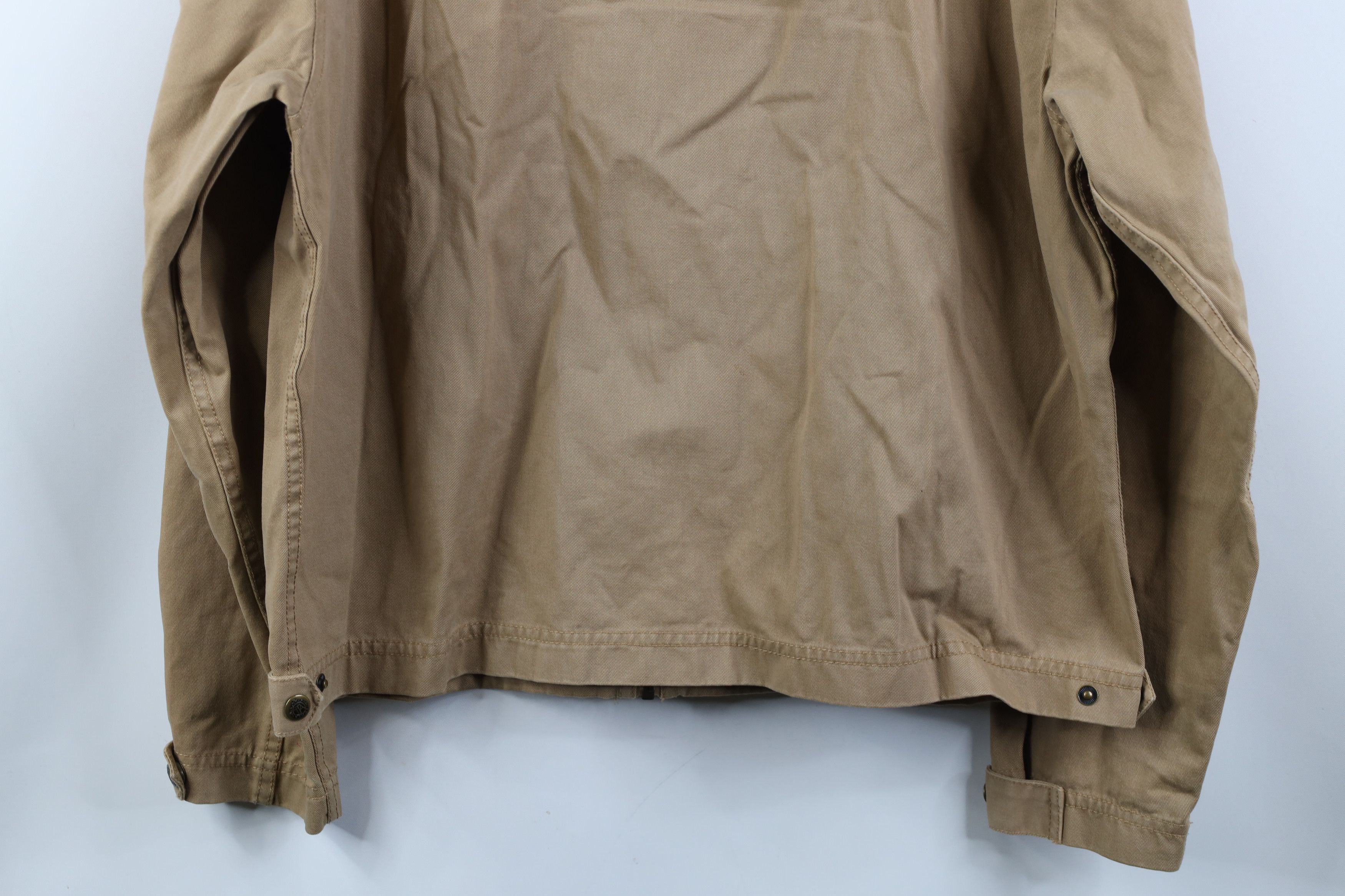 Vintage Vintage 90s Streetwear Pigment Dye Twill Bomber Jacket Brown Size US L / EU 52-54 / 3 - 15 Thumbnail