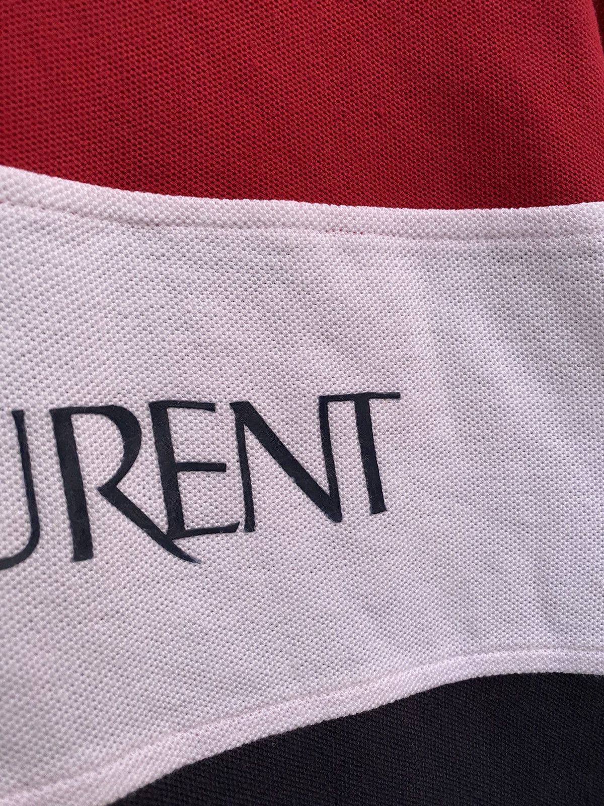 Yves Saint Laurent Big Logo YSL Polo Shirt Size US L / EU 52-54 / 3 - 18 Thumbnail