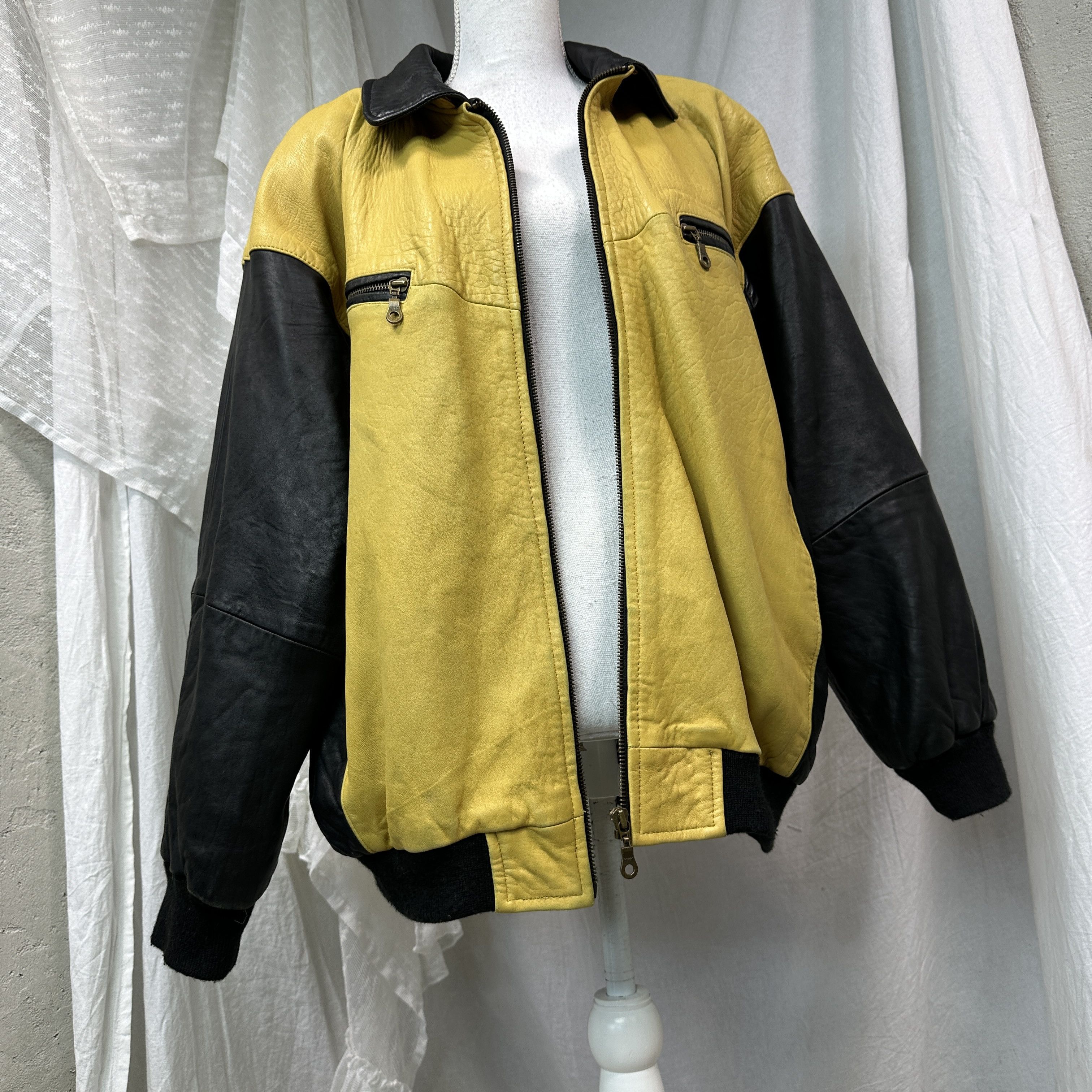 Vintage Vintage Leather Old School Moto Biker Jacket 80s Size US XL / EU 56 / 4 - 2 Thumbnail