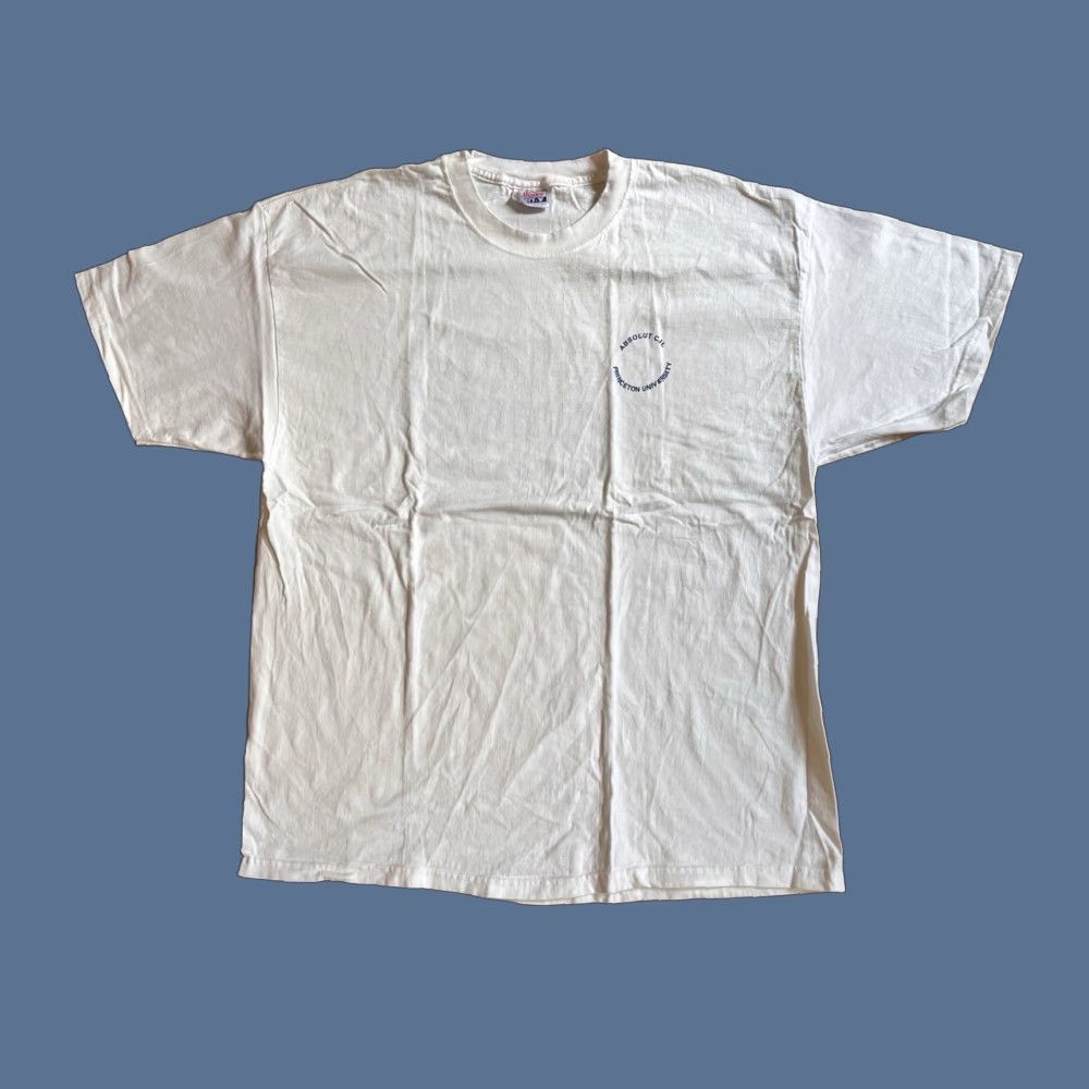 Hanes VINTAGE Hanes CJL Shirt XL White Princeton University Center For Jewish Life Absolut CJL Shirt Size US XL / EU 56 / 4 - 1 Thumbnail