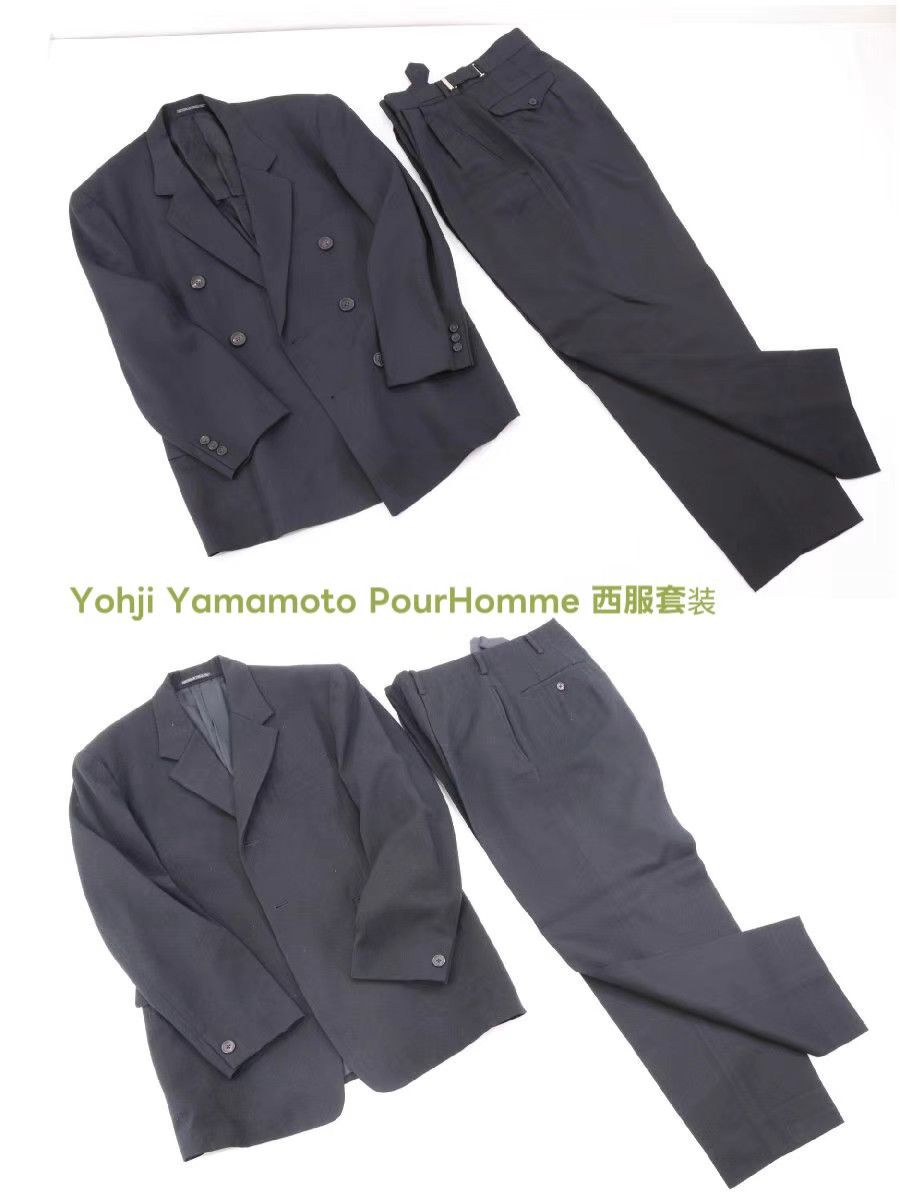 Yohji Yamamoto Yohji Yamamoto Pour Homme Black Suit Set K11 Size US S / EU 44-46 / 1 - 1 Thumbnail