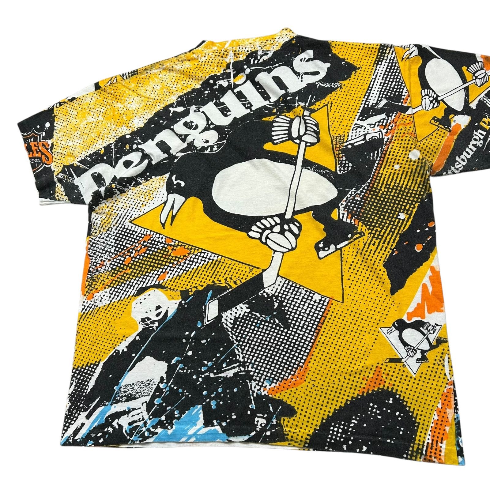 NHL VTG 90s NHL PITTSBURGH PENGUINS SSI AOP T-SHIRT Size L Size US L / EU 52-54 / 3 - 4 Thumbnail