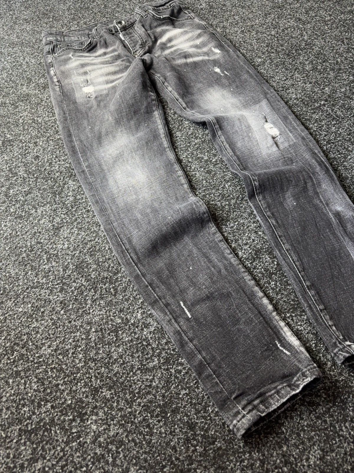 Dsquared2 Retro Dsquared2 Y2K Distressed Black Grey Jeans Size 48 Size US 32 / EU 48 - 2 Thumbnail