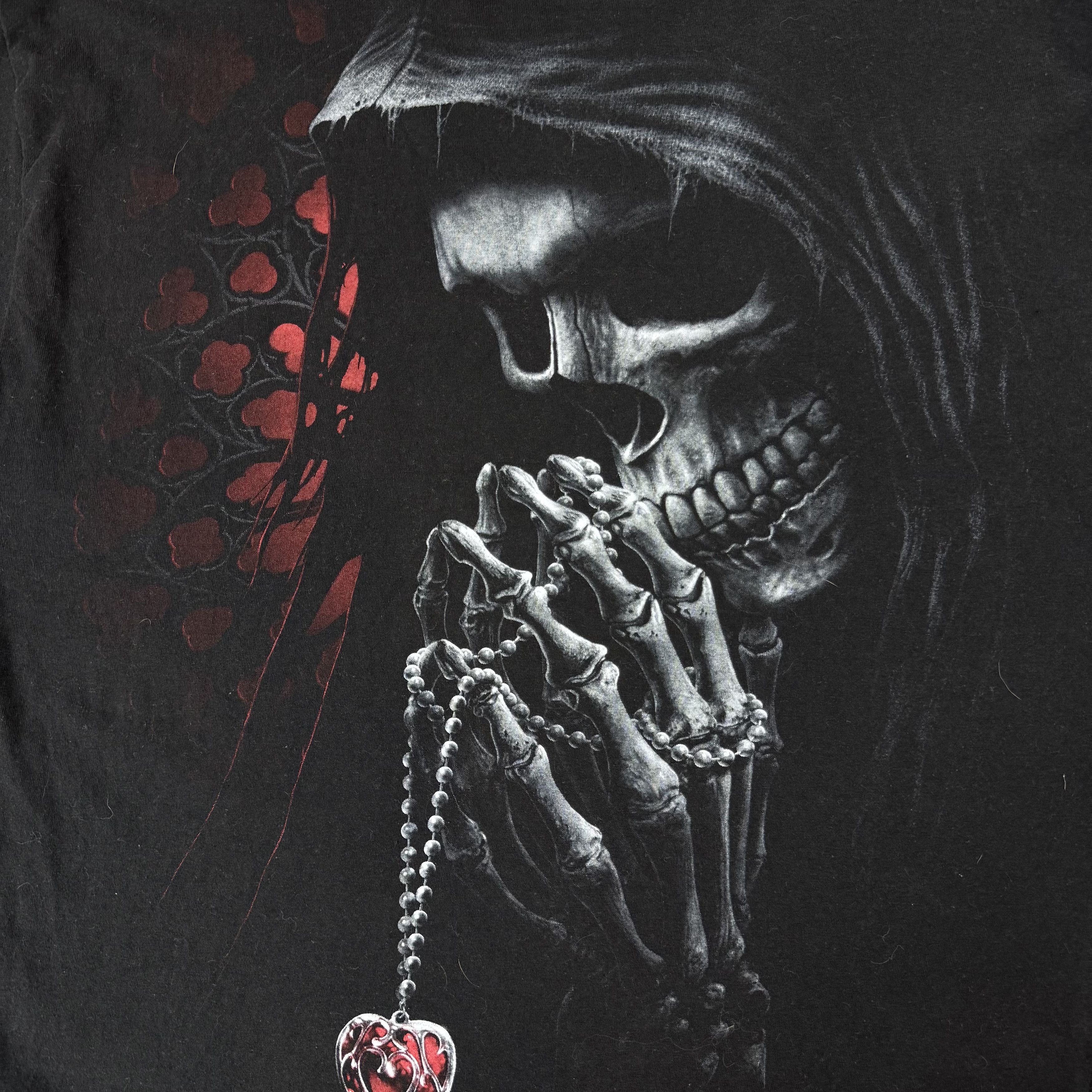 Vintage Vintage Spiral Death and Angel 90s Graphic Black Tee Shirt M Size US M / EU 48-50 / 2 - 13 Thumbnail