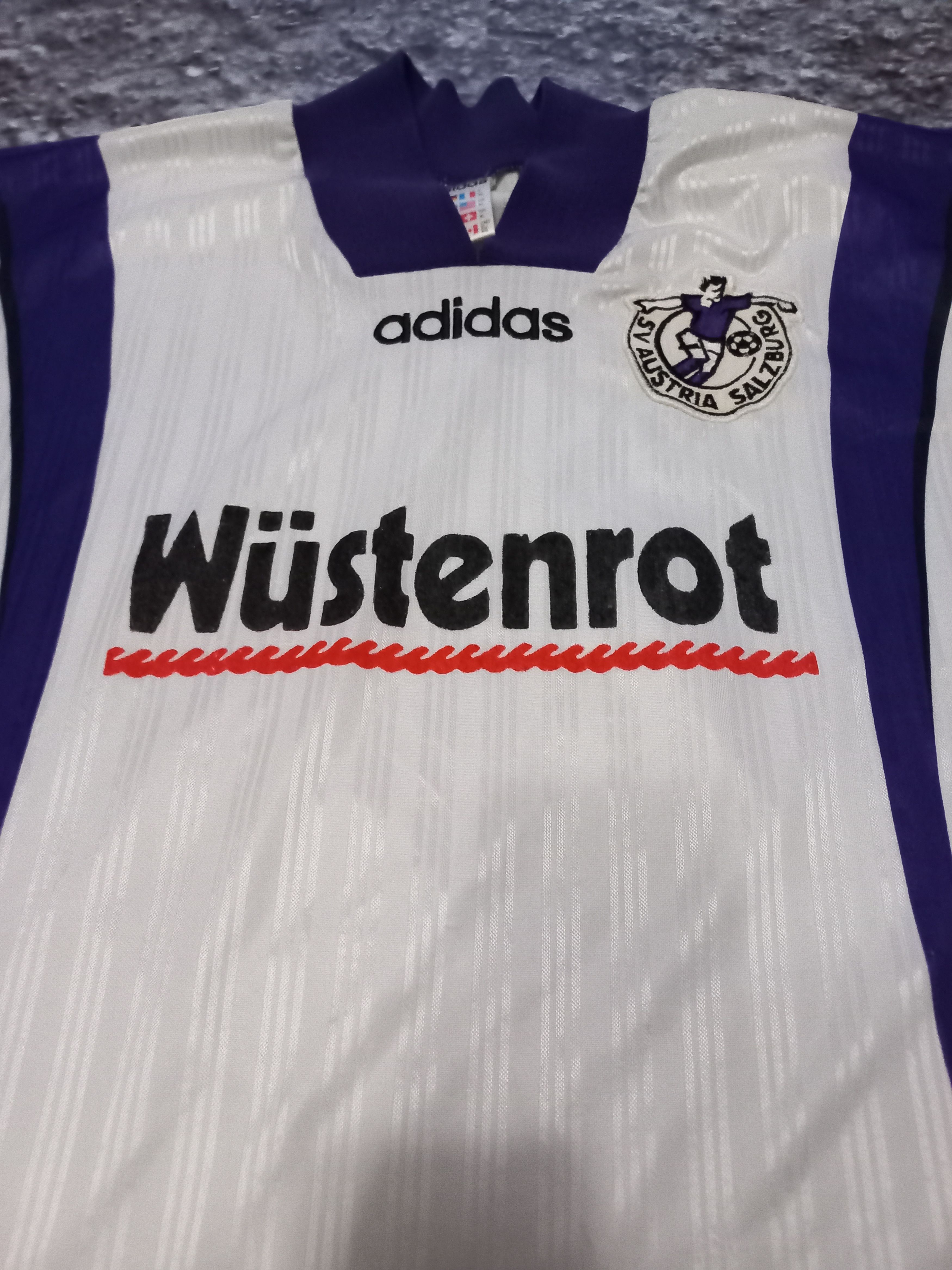 Adidas × Vintage Austria Salzburg 1995 - 1996 Home shirt #4 SZEWCZYK Size US XL / EU 56 / 4 - 5 Thumbnail
