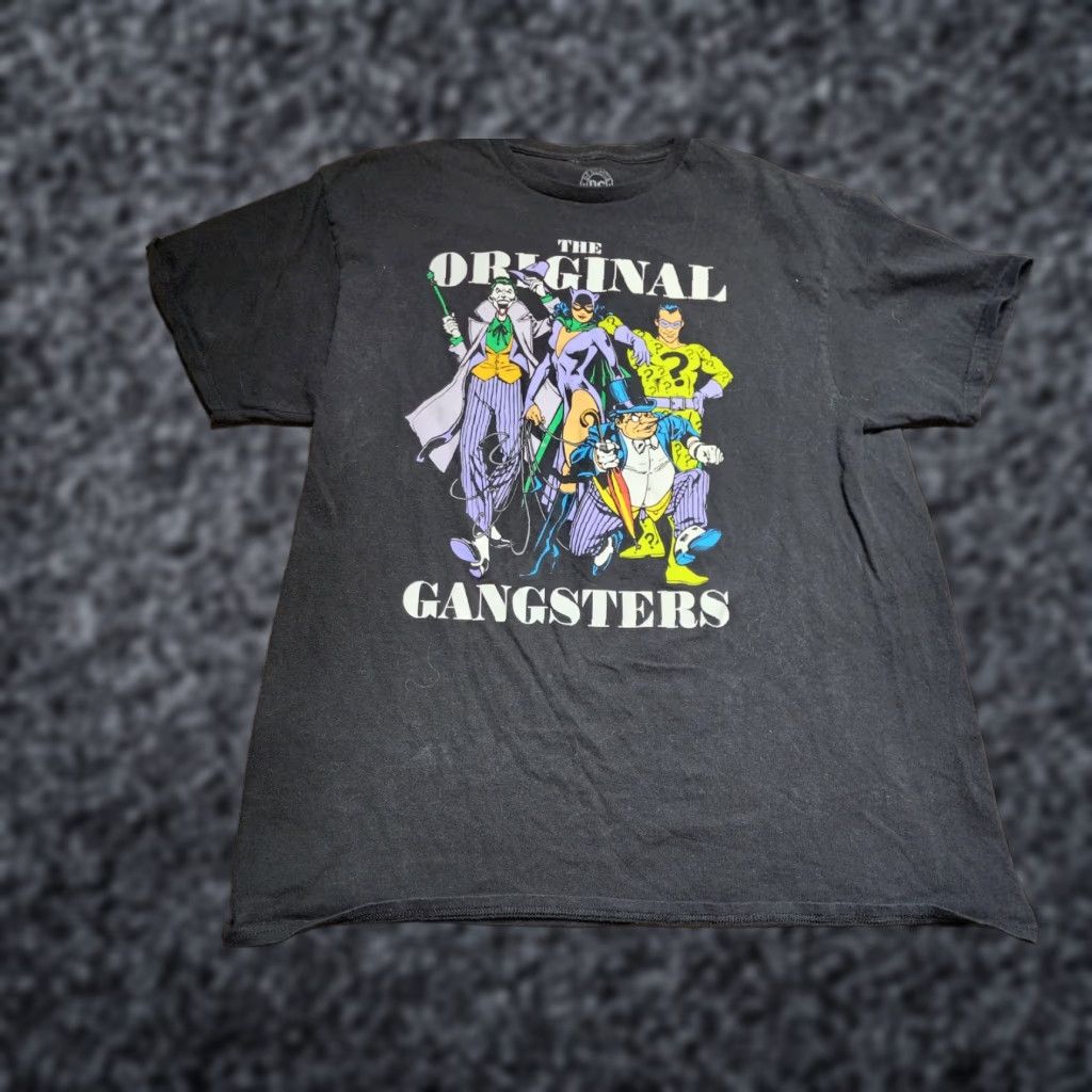 DC Comics Mens XL DC Comics Batman Original Gangsters T Shirt Distressed Size US XL / EU 56 / 4 - 1 Thumbnail
