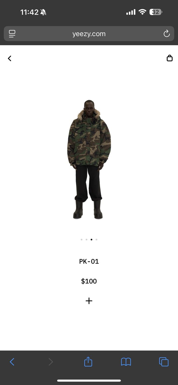 Yeezy Yeezy PK-01 CAMO Parka Jacket 2026 Size US S / EU 44-46 / 1 - 4 Thumbnail