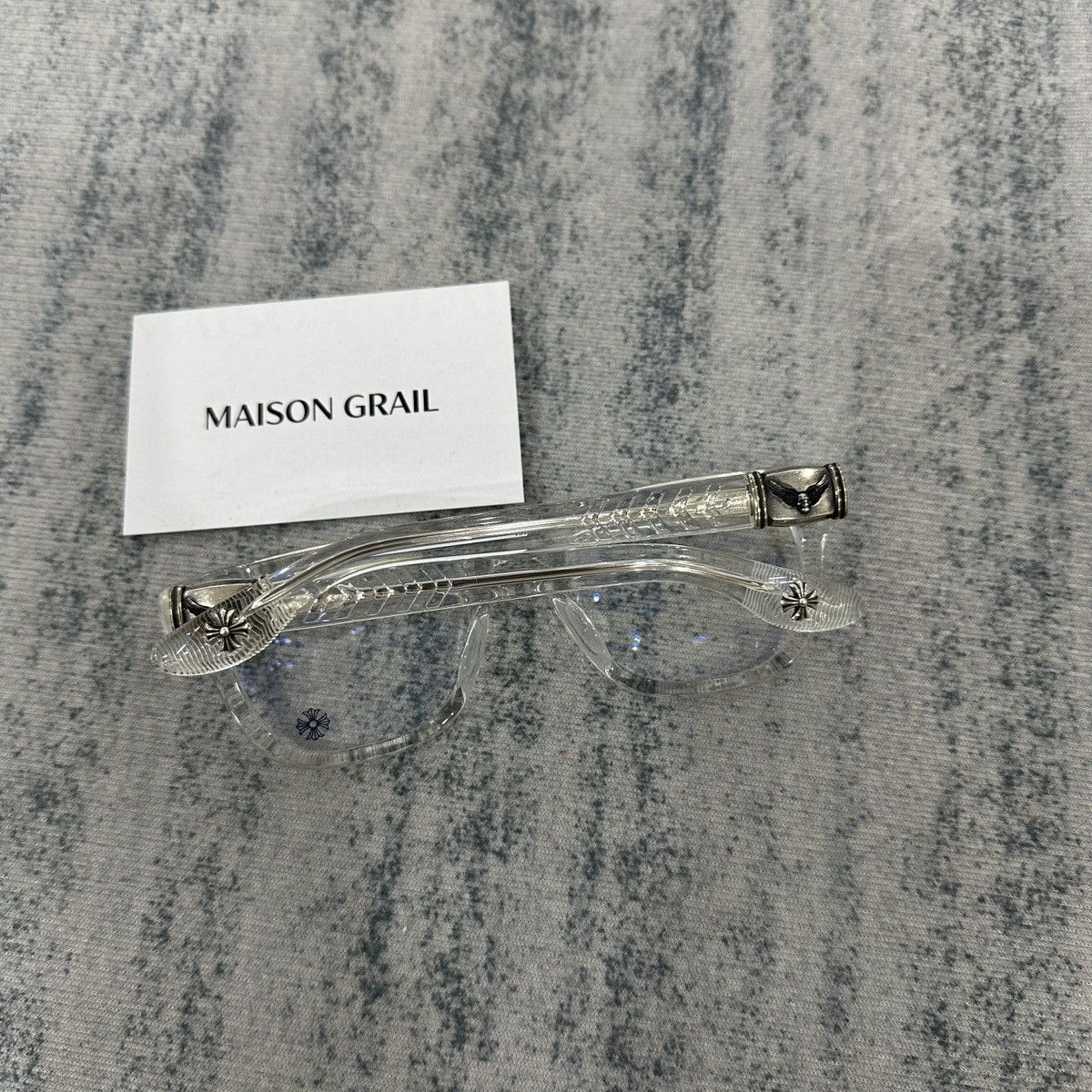 Chrome Hearts CHROME HEARTS WELL HELL YEAH CRYSTAL EYEGLASSES Size ONE SIZE - 4 Thumbnail