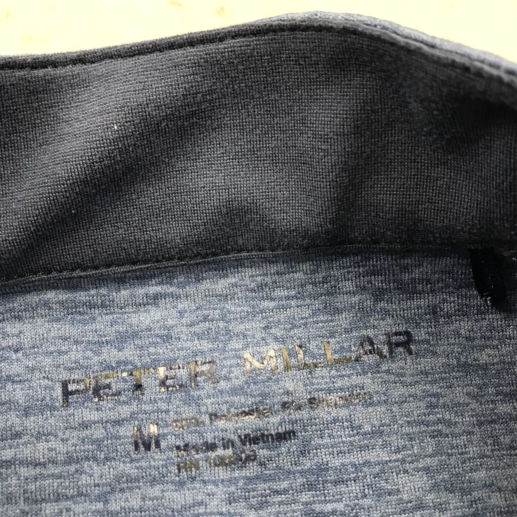 Peter Millar Peter Millar Jacket Mens Medium Blue Maven Performance Quarter 1/4 Zip Golf Logo Shirt (Pullover) Size US M / EU 48-50 / 2 - 4 Thumbnail
