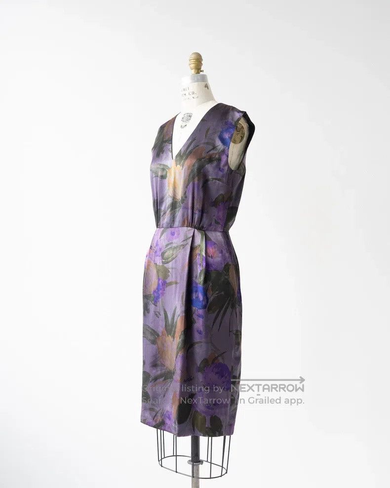 Dries Van Noten Dries Van Noten size:36 Floral Silk Sleeveless Dress Size S / US 4 / IT 40 - 2 Thumbnail
