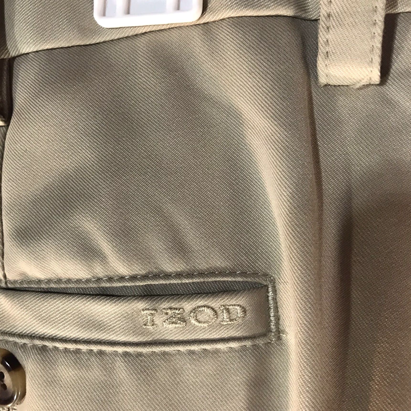 Izod IZOD Performx Beige Dress Pants Men's Regular Fit Size 36X32, 5-Pocket, Comfort, Lightweight, Business Casual Size US 36 / EU 52 - 3 Thumbnail