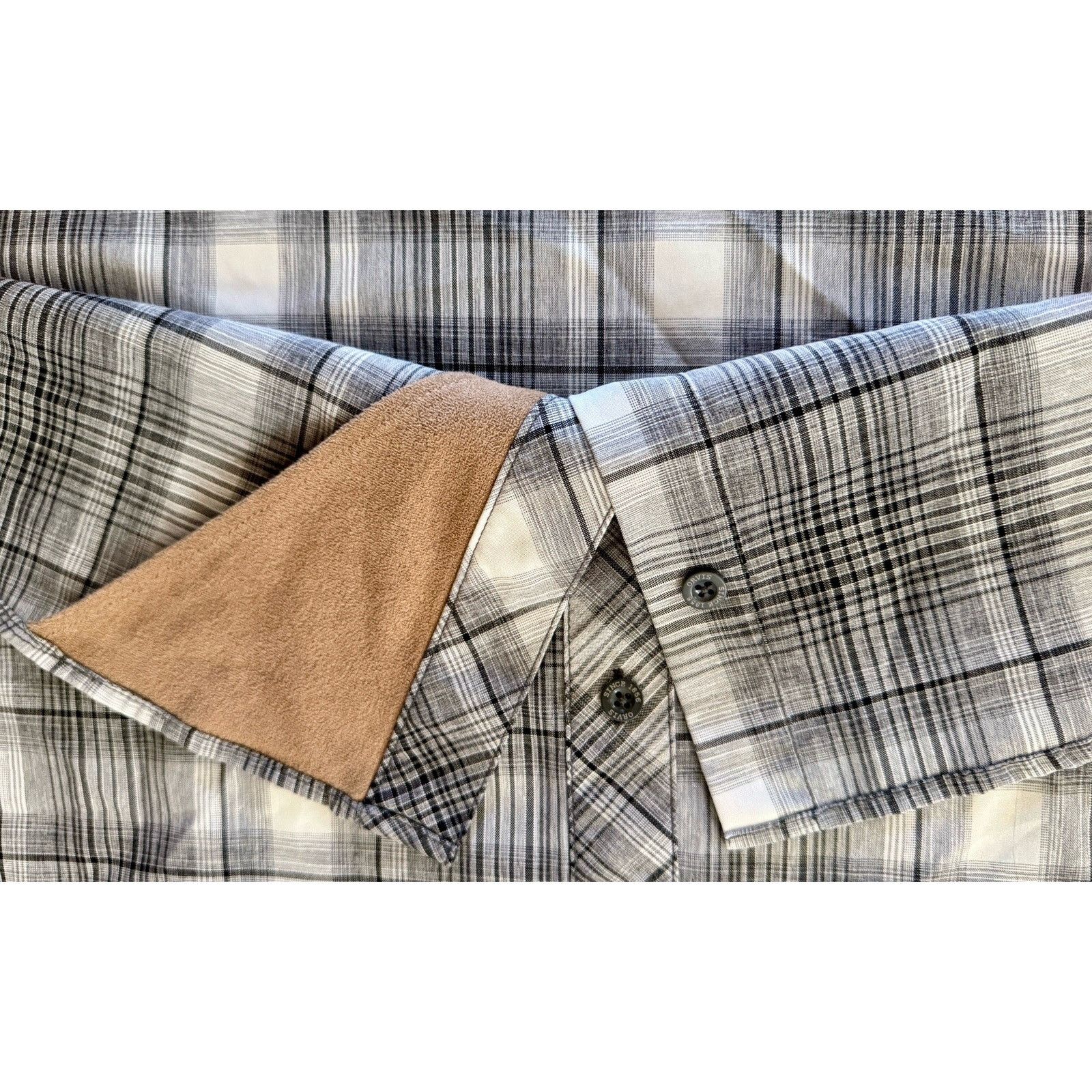 Orvis Orvis Men’s XXL Button Down SS Gray & White Plaid Shirt Size US XL / EU 56 / 4 - 7 Thumbnail