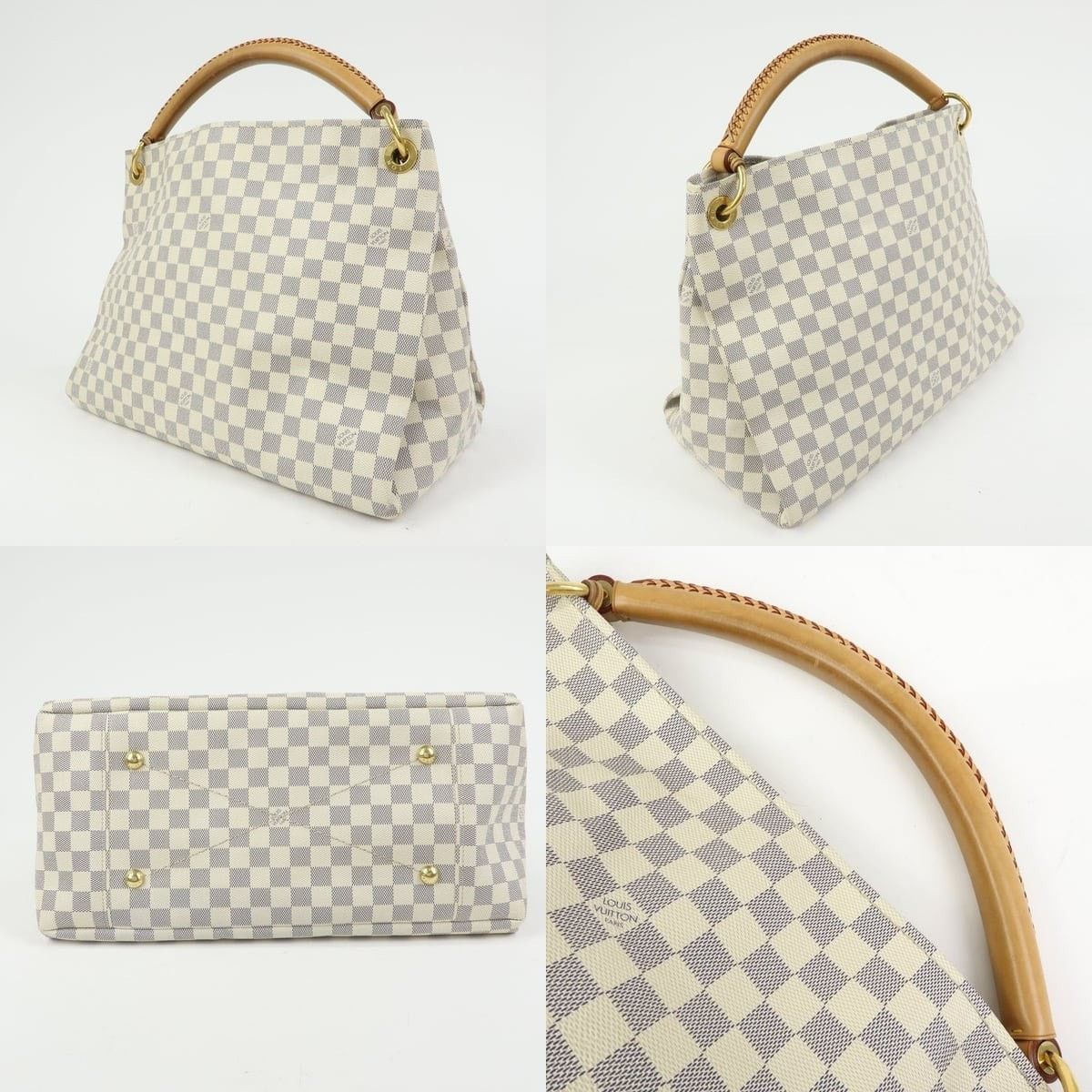 Louis Vuitton Louis Vuitton Damier Azur Artsy MM Shoulder Bag Size ONE SIZE - 3 Thumbnail