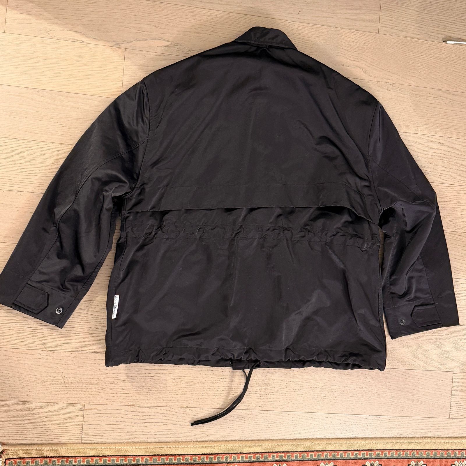 Acne Studios black nylon utility jacket size 46 new with tag