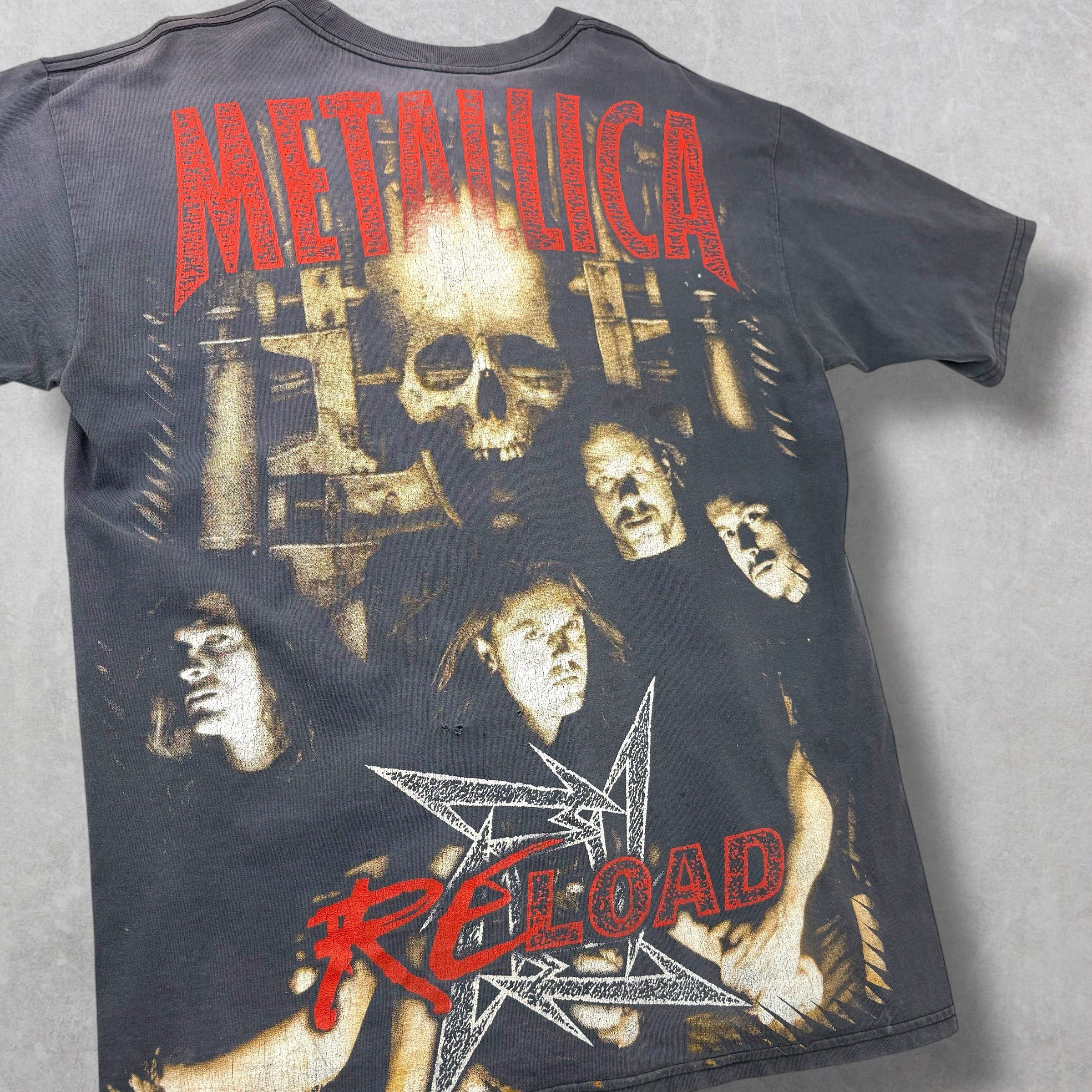 Vintage Vintage 90's Resurreccion Metallica Reload Tee XL Size US XL / EU 56 / 4 - 4 Thumbnail