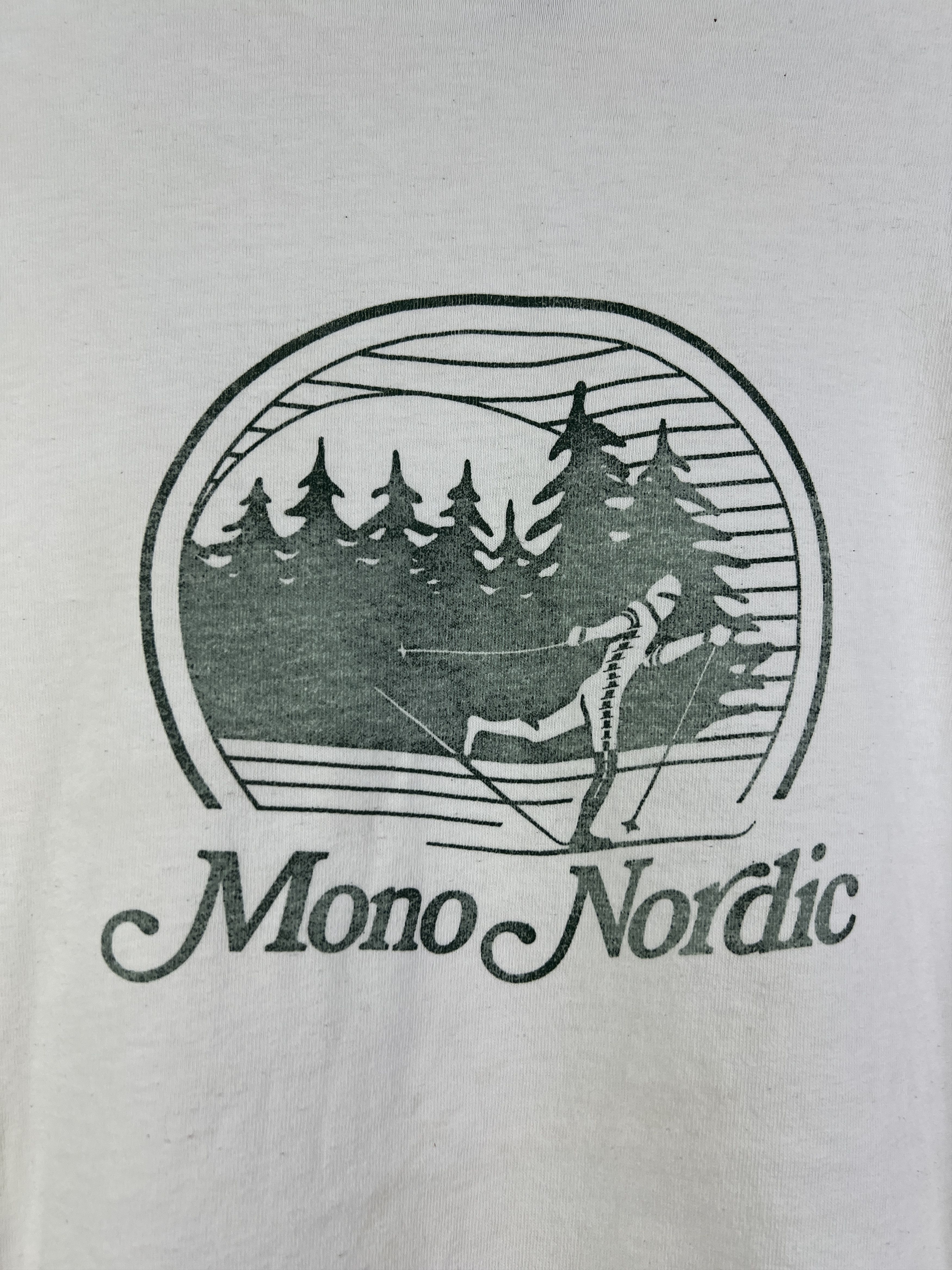 Vintage No.4690 Vintage 80s Graphic L/S Tee Mono Nordic Ski Club (L) Size US L / EU 52-54 / 3 - 2 Thumbnail