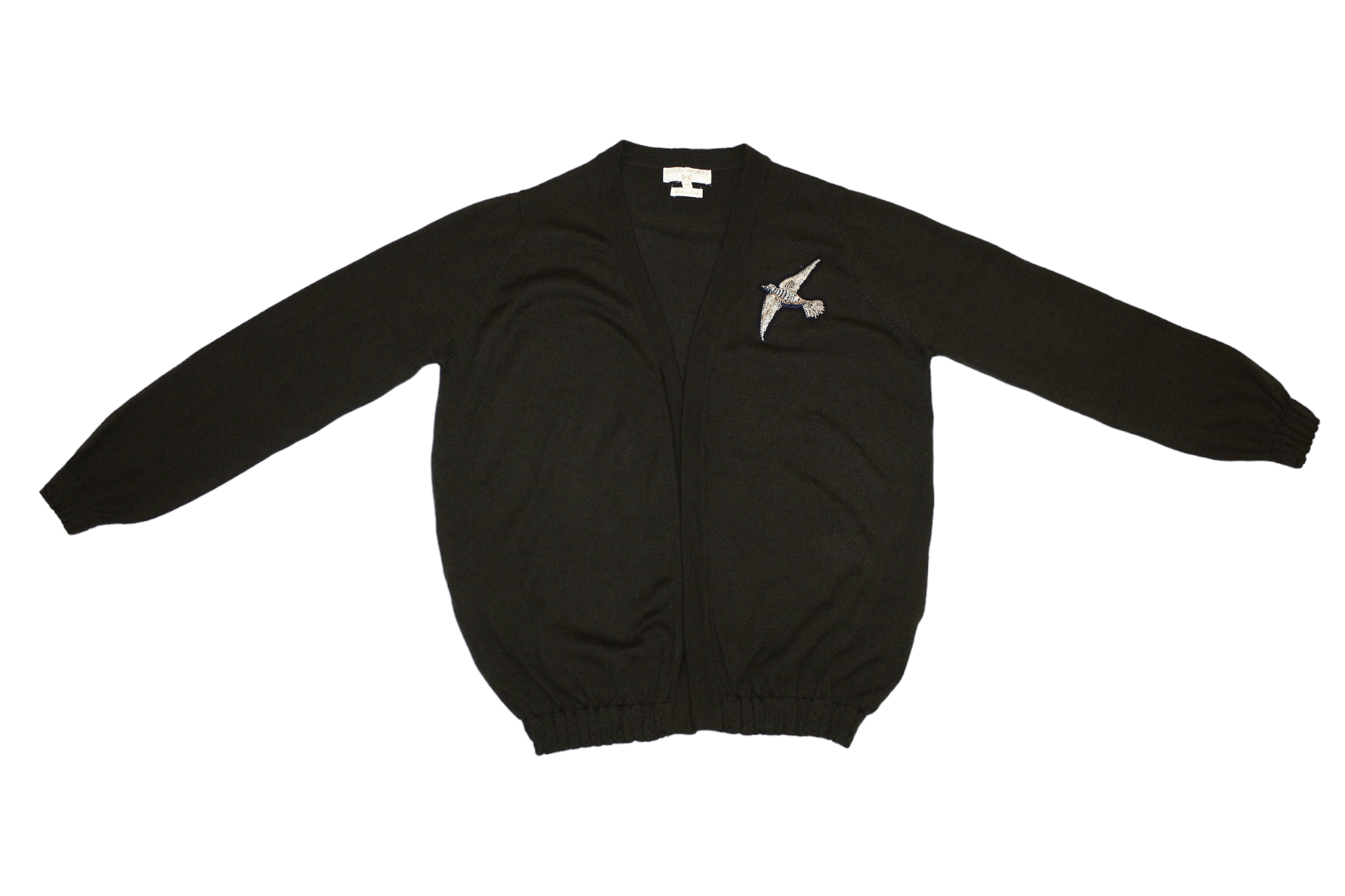 Scapa Sports Scapa Sports Bird Embroidered Wool Blend Open Cardigan Size US M / EU 48-50 / 2 - 3 Thumbnail