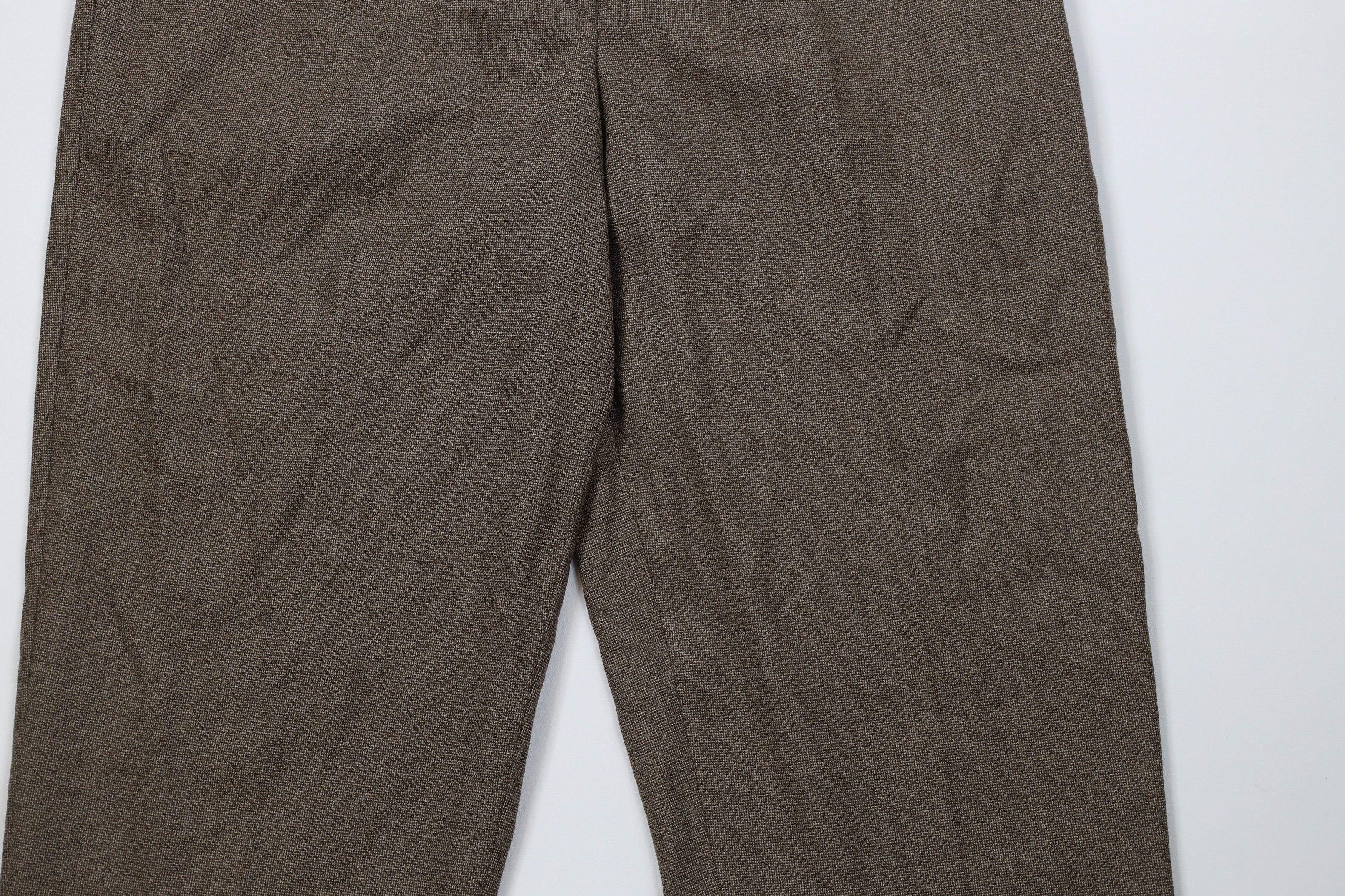 Ermenegildo Zegna Vintage Ermenegildo Zegna Wool Knit Chino Pants Brown Size 38" / US 16 / IT 52 - 3 Thumbnail