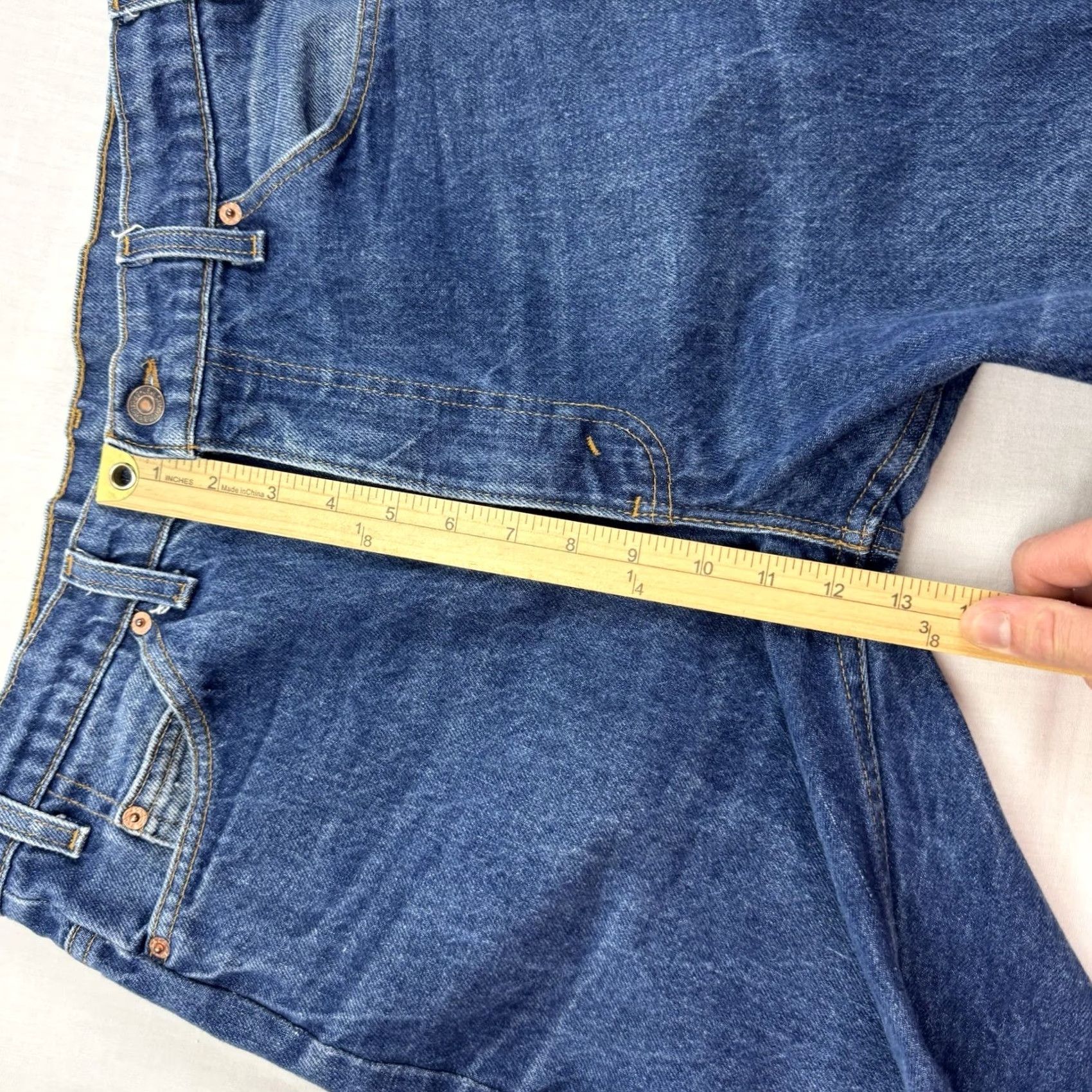 Levi's VINTAGE Levi's 517 Jeans Men 36x32 Denim 90s Orange Tab Bootcut USA 1990s Jeans Mens Size US 36 / EU 52 - 7 Thumbnail