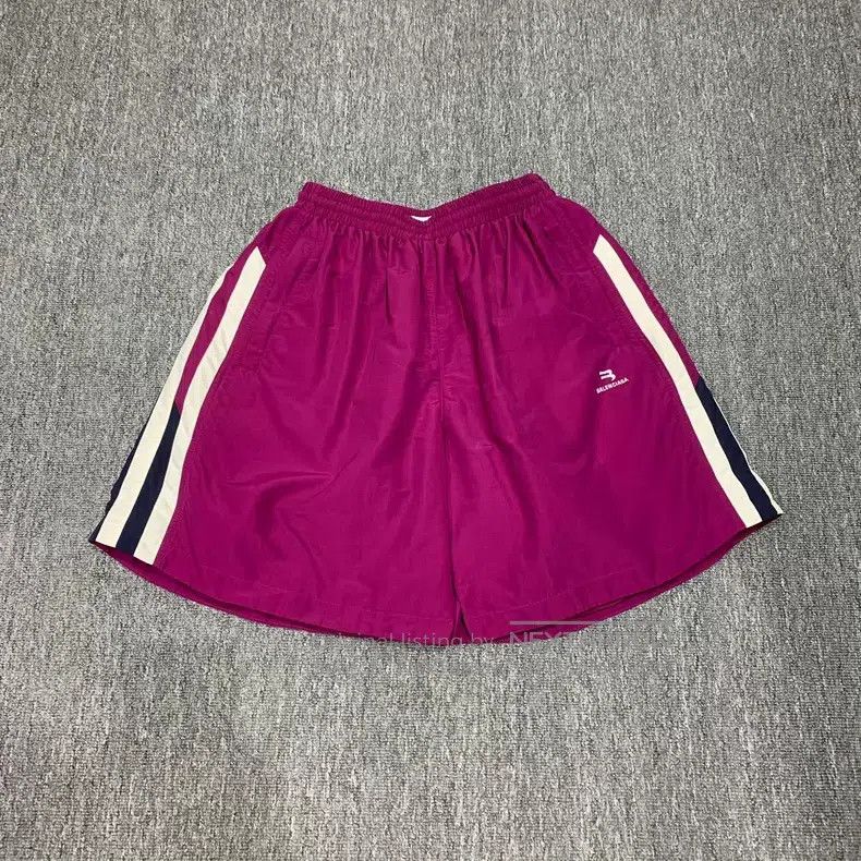 Balenciaga Balenciaga Purple Double Hook Shorts Size 33" - 1 Thumbnail