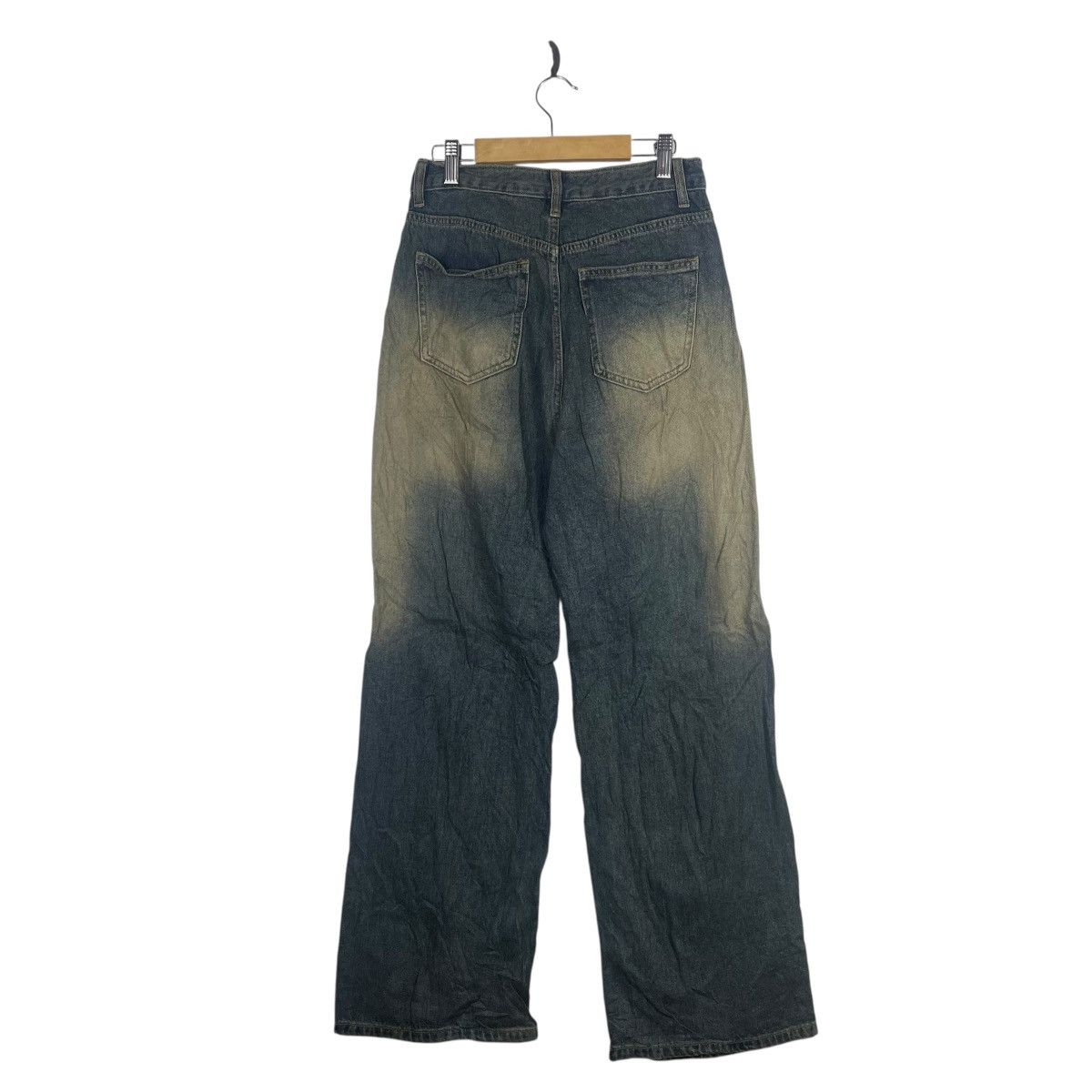Forever 21 Vintage FOREVER 21 Distressed Wide Leg Denim Jeans Washed Size 26" / US 2 / IT 38 - 4 Thumbnail