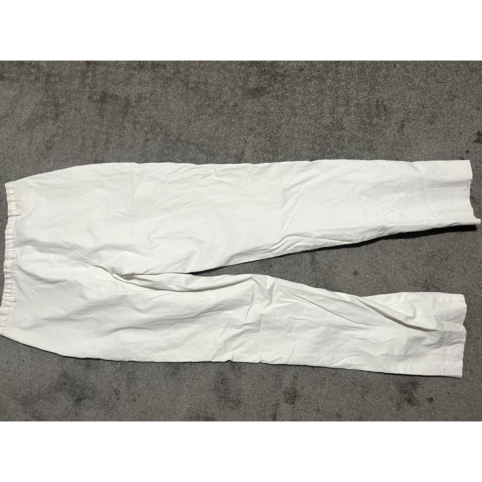 Lands' End Land's End Women's Khaki Pants Size 12 White Solid Size 34" / US 12 / IT 48 - 3 Thumbnail