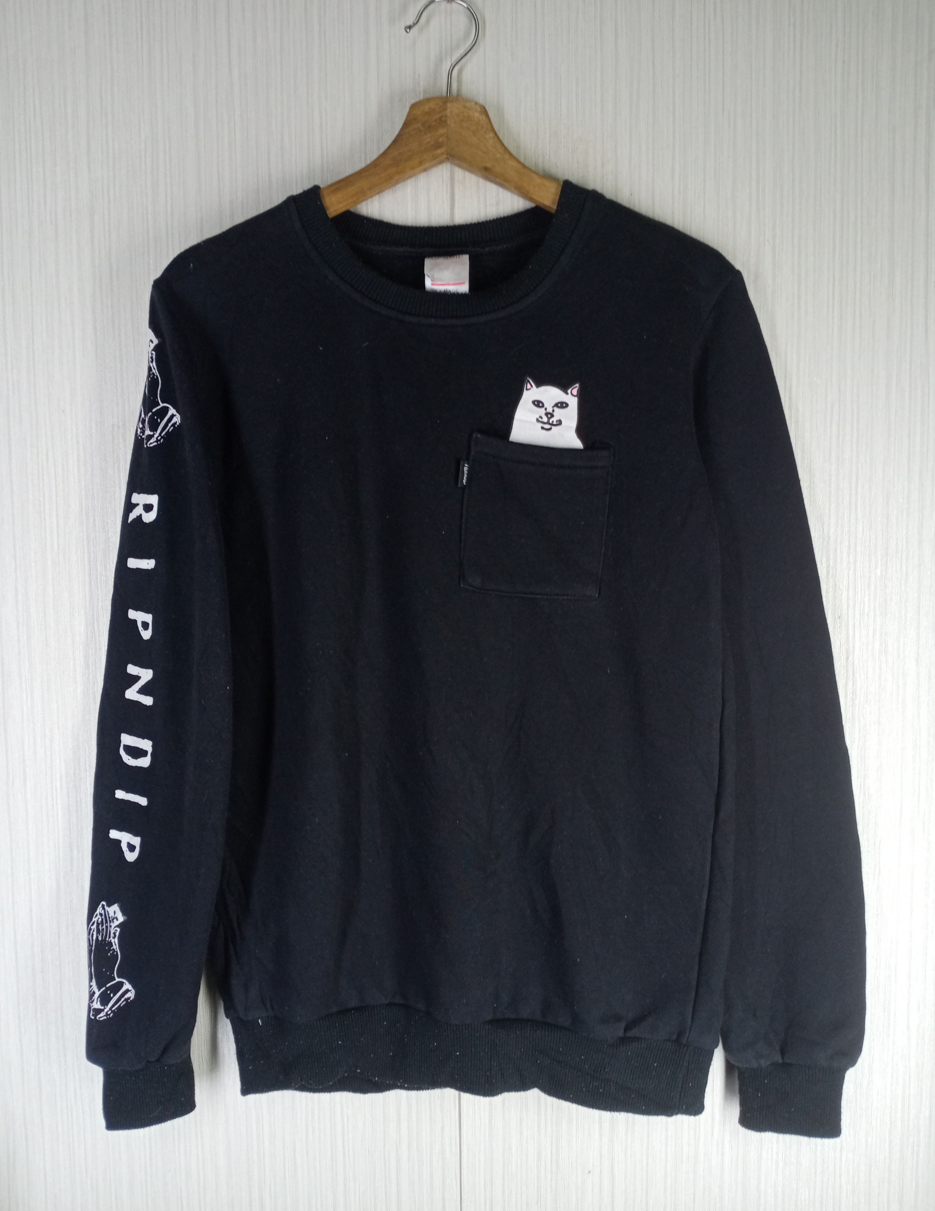 RIPNDIP Rare RIPNDIP Single Pocket Crewneck Sweatshirt Size US M / EU 48-50 / 2 - 1 Thumbnail