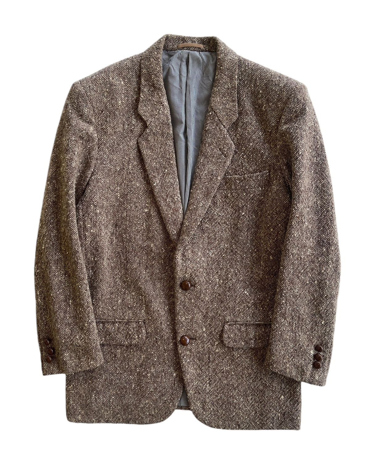 Karl Helmut Vintage Karl Helmut Wool Tweed Coat Size US S / EU 44-46 / 1 - 1 Thumbnail