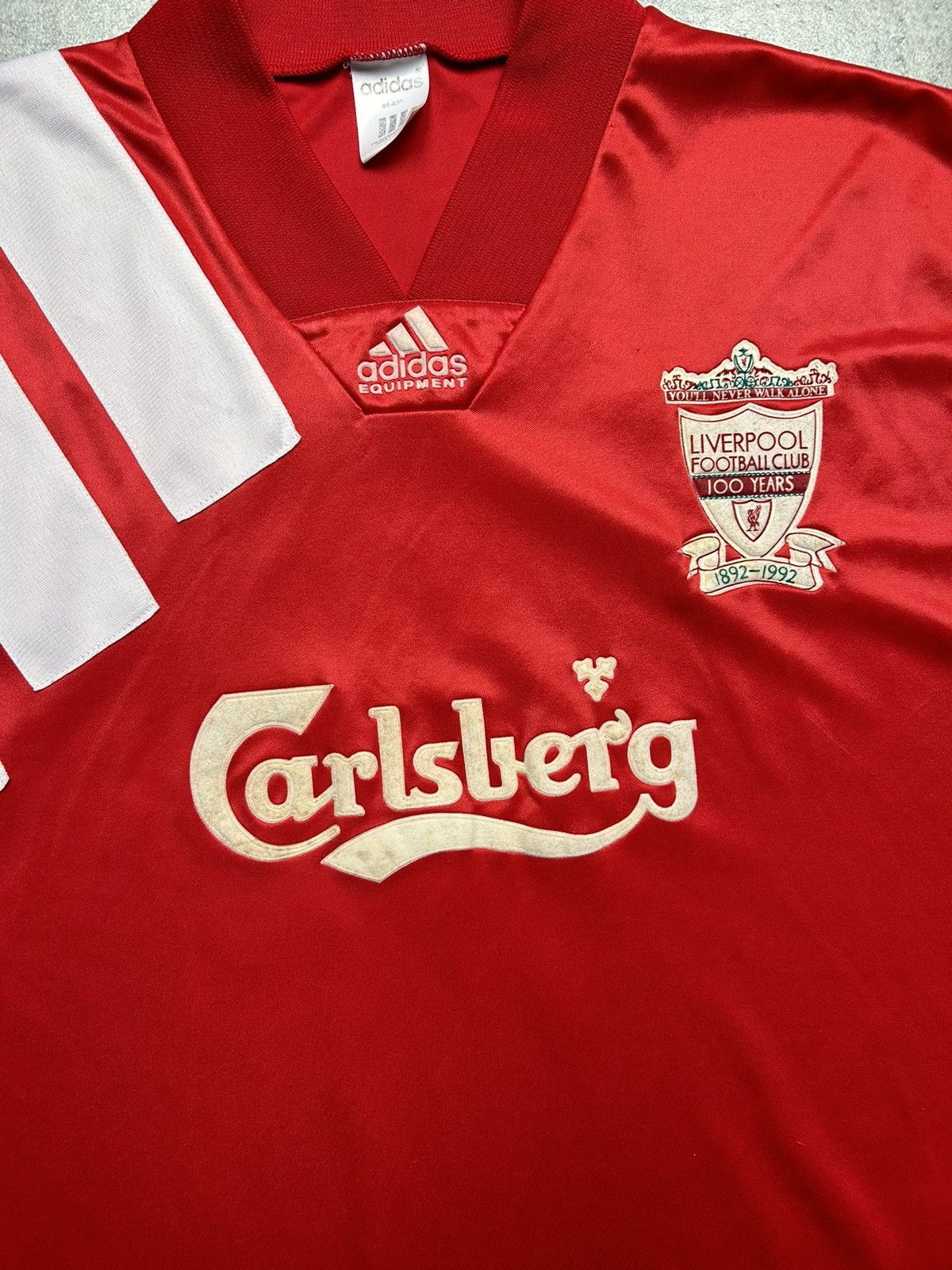 Adidas Vintage Liverpool 1992-93 Home Shirt Adidas Carlsberg Size US L / EU 52-54 / 3 - 5 Thumbnail