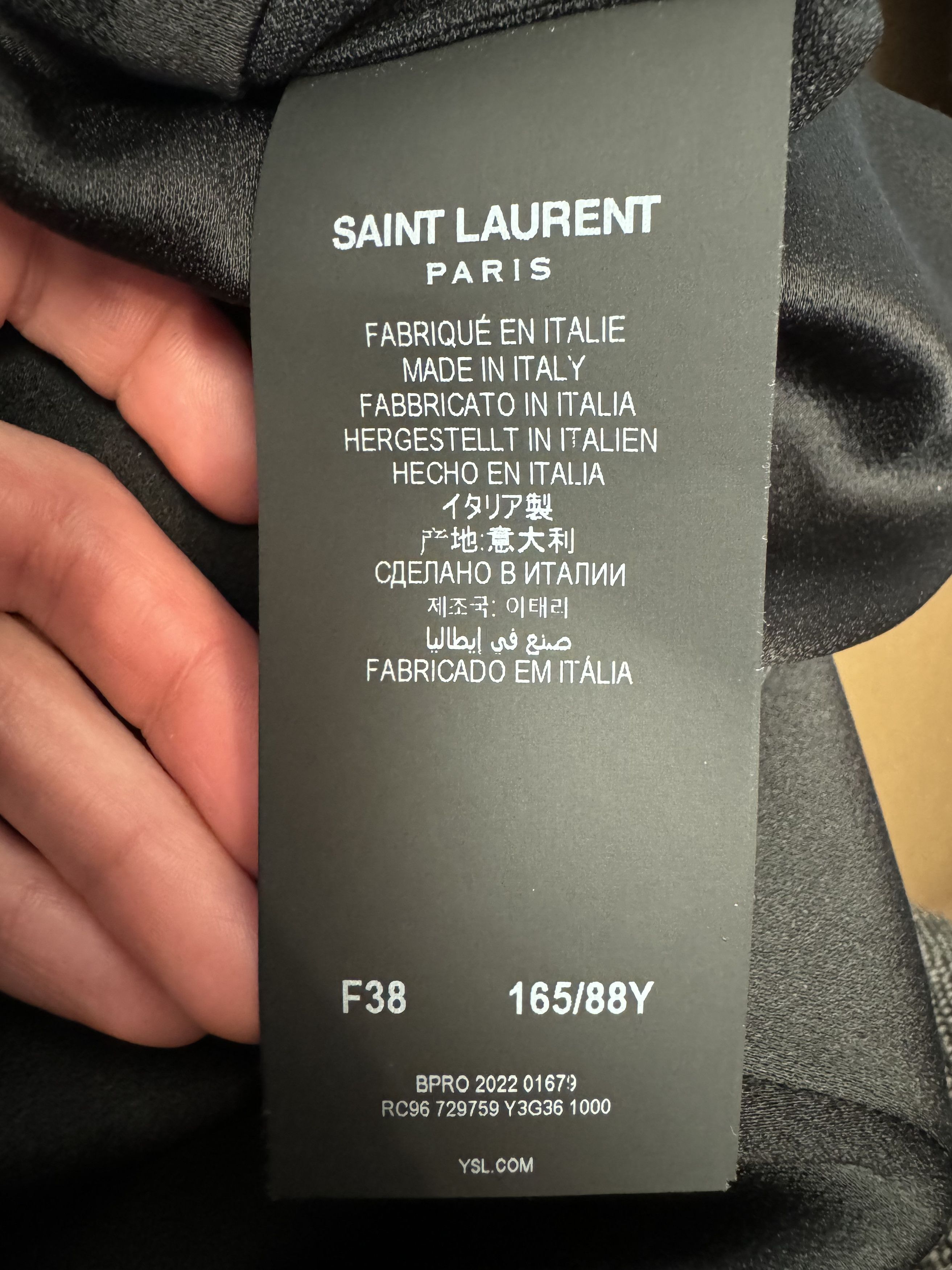 Saint Laurent Strapless Little Black Mini Dress with Bow