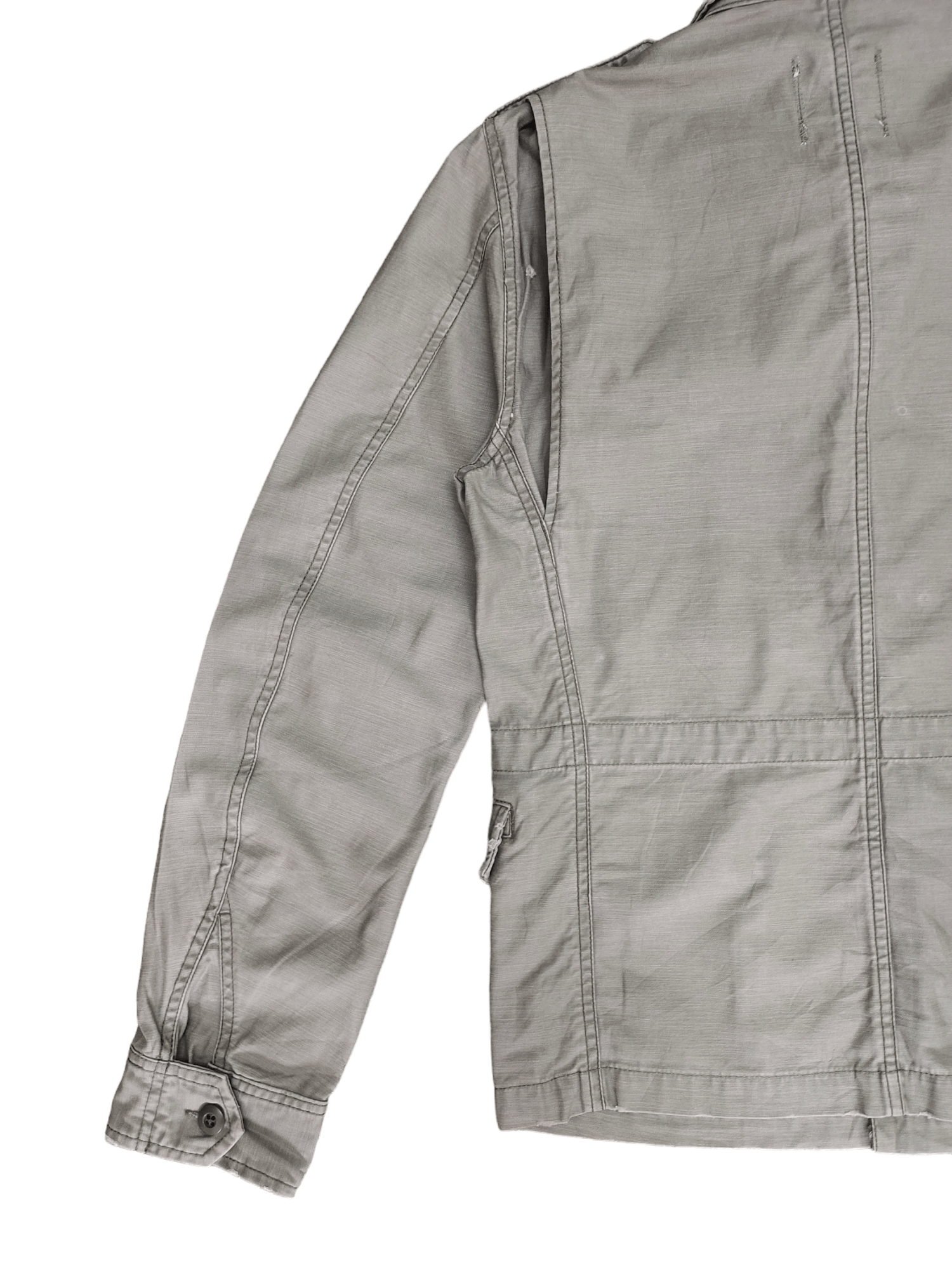 Beams Plus 2000s Beams Studded Pocket Olive Green Military Field Shirt Size US M / EU 48-50 / 2 - 13 Thumbnail