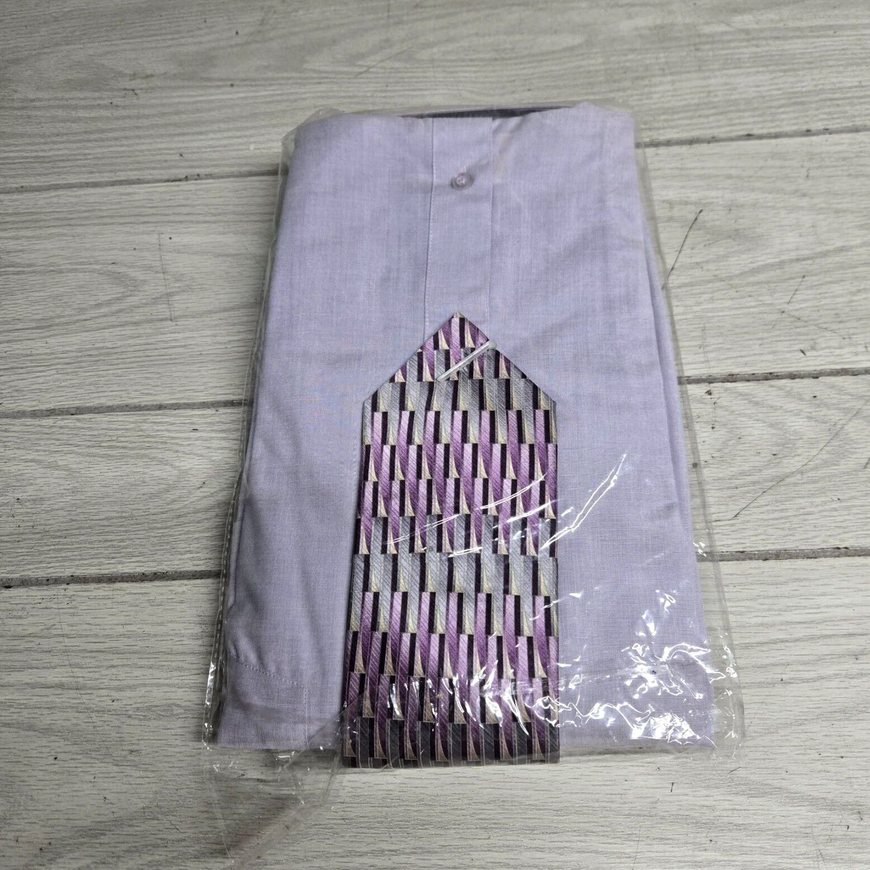 Blair Vintage John Blair Dress Shirt Long Sleeve Men's XL Purple Cotton Blend Collared Button-up Size US XL / EU 56 / 4 - 5 Thumbnail