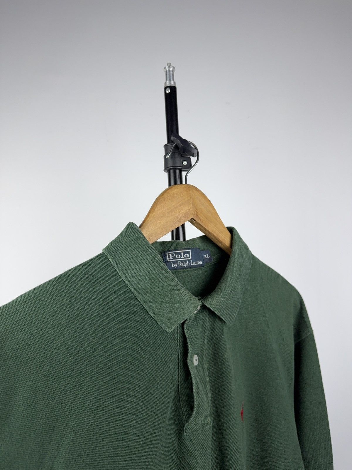 Polo Ralph Lauren 90s Retro Vintage Polo Ralph Lauren Long Sleeve Shirt Green Size US XL / EU 56 / 4 - 3 Thumbnail