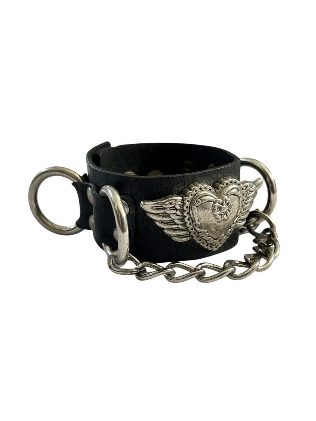 Leather × Vintage Vintage Flying Heart Leather Bracelet Size ONE SIZE - 12 Thumbnail