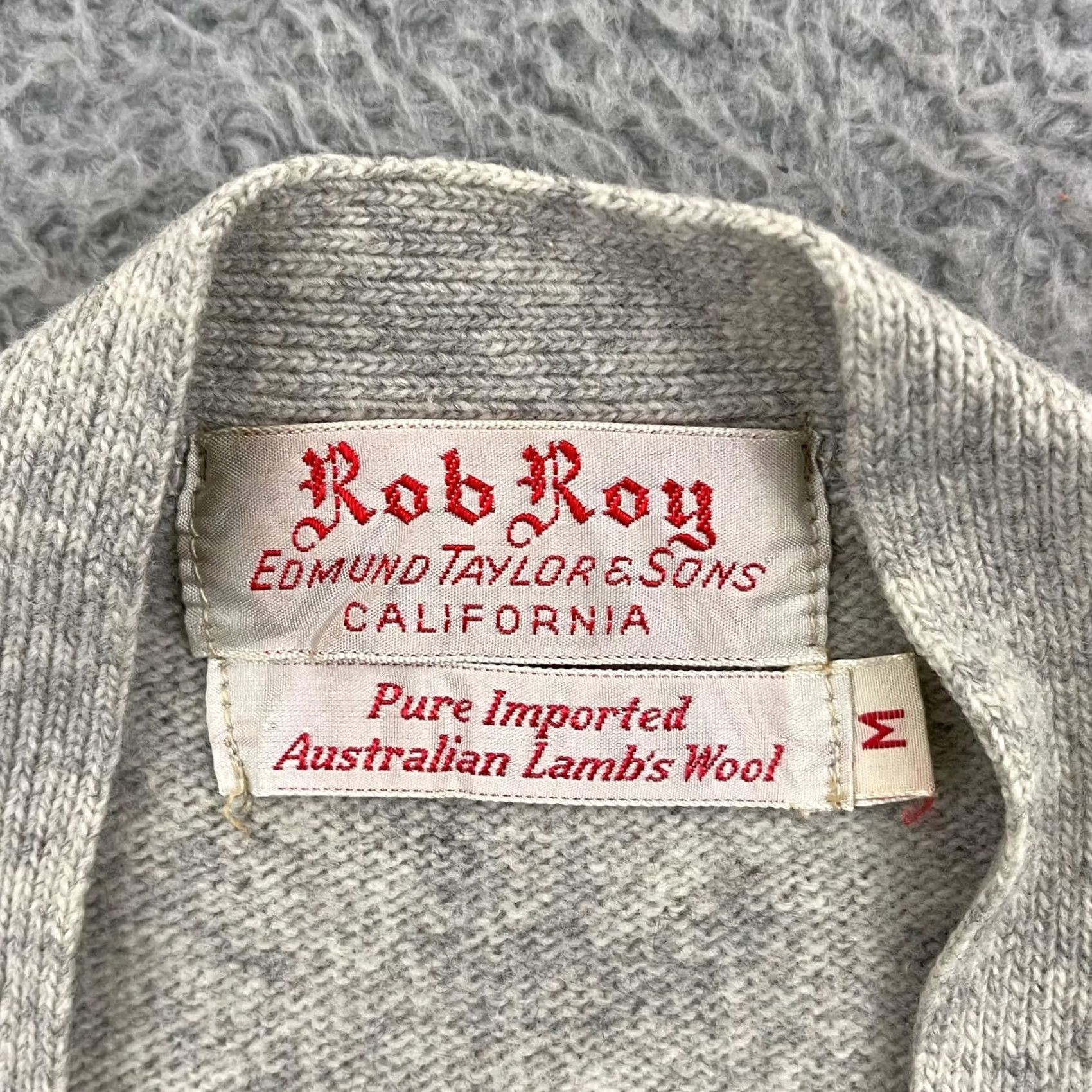 Vintage Vintage Rob Roy Sweater Vest Mens Medium Gray Button 50s Knit Lambswool Classic Size US M / EU 48-50 / 2 - 4 Thumbnail